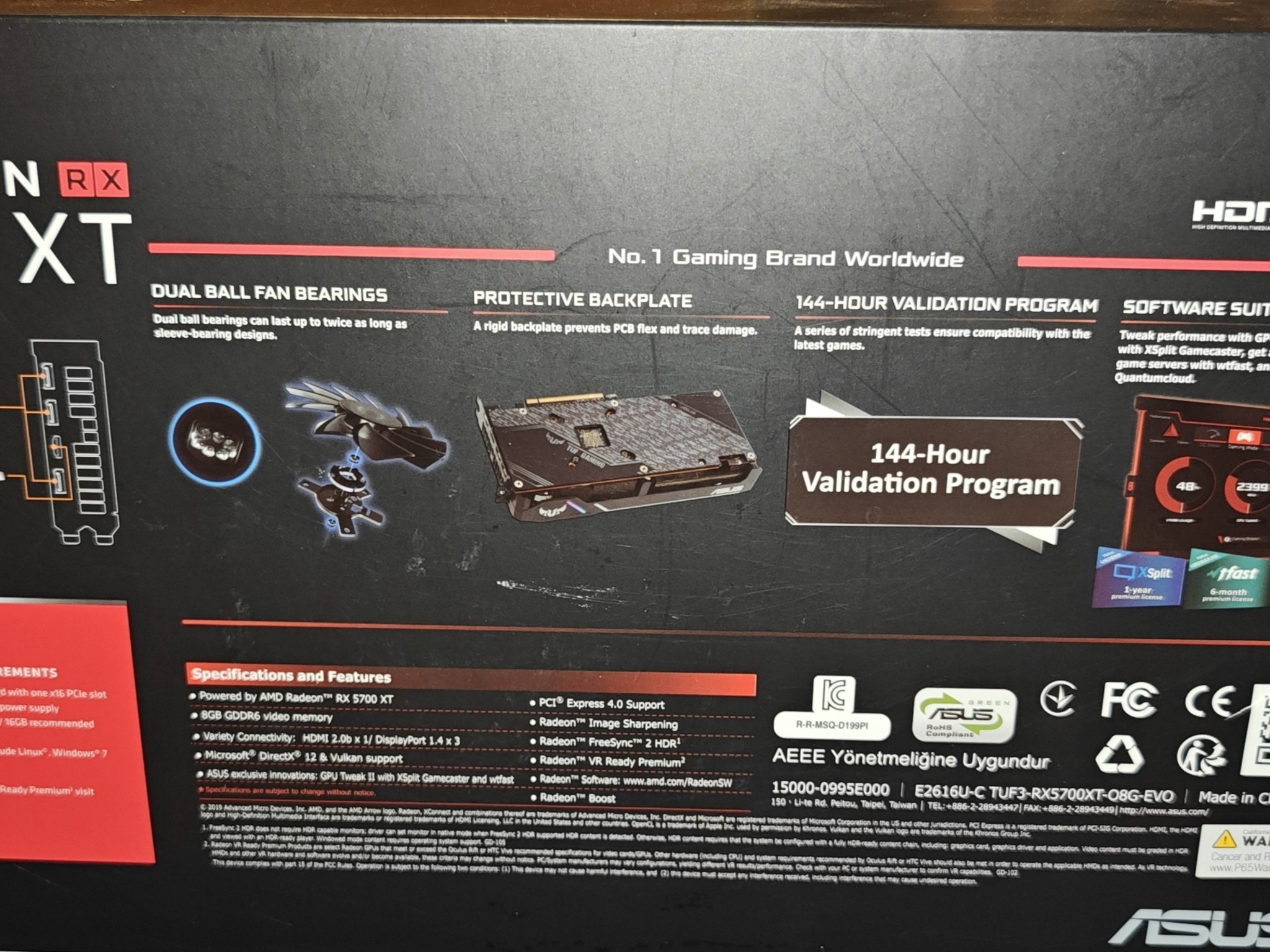 Amd Radeon rx 5700xt Asus evo 8gb