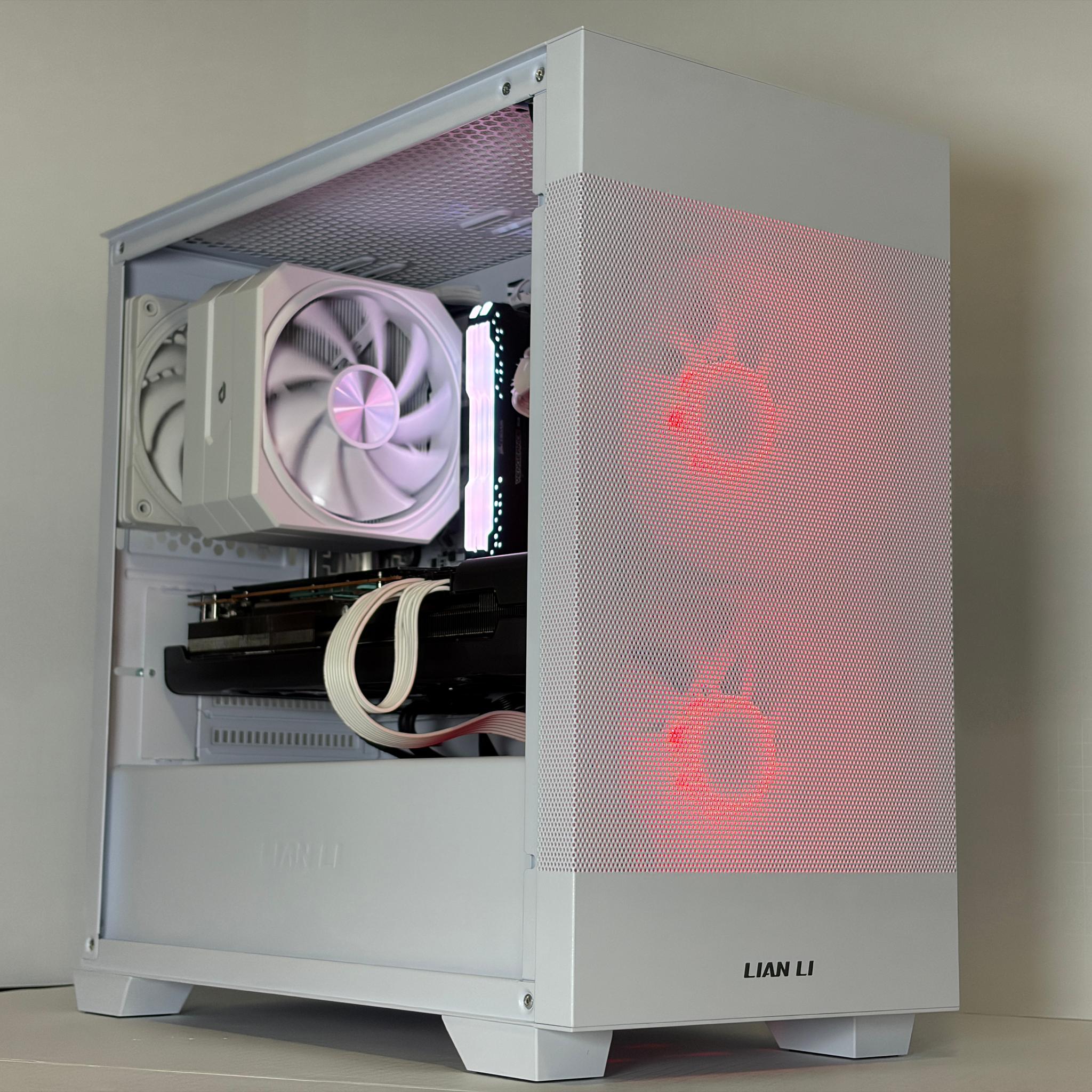 🔥 RX 6800 XFX + Ryzen 5 5600 White Gaming PC – 1440p Ultra Monster | 1TB NVMe | 16GB RAM
