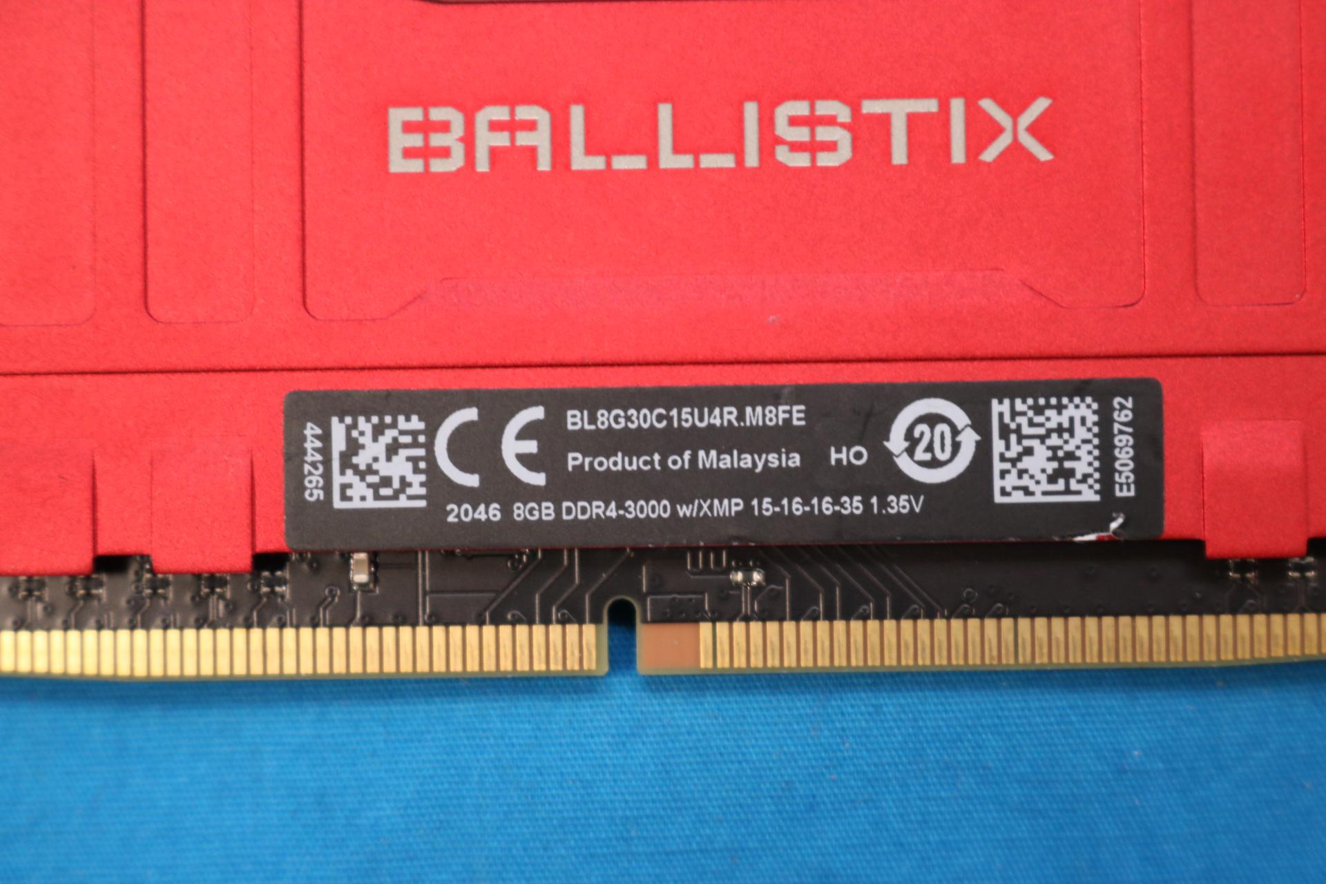 Crucial Ballistix 16GB (2x8GB) DDR4-3000MHz CL15 Desktop RAM (Red) - 4313002597