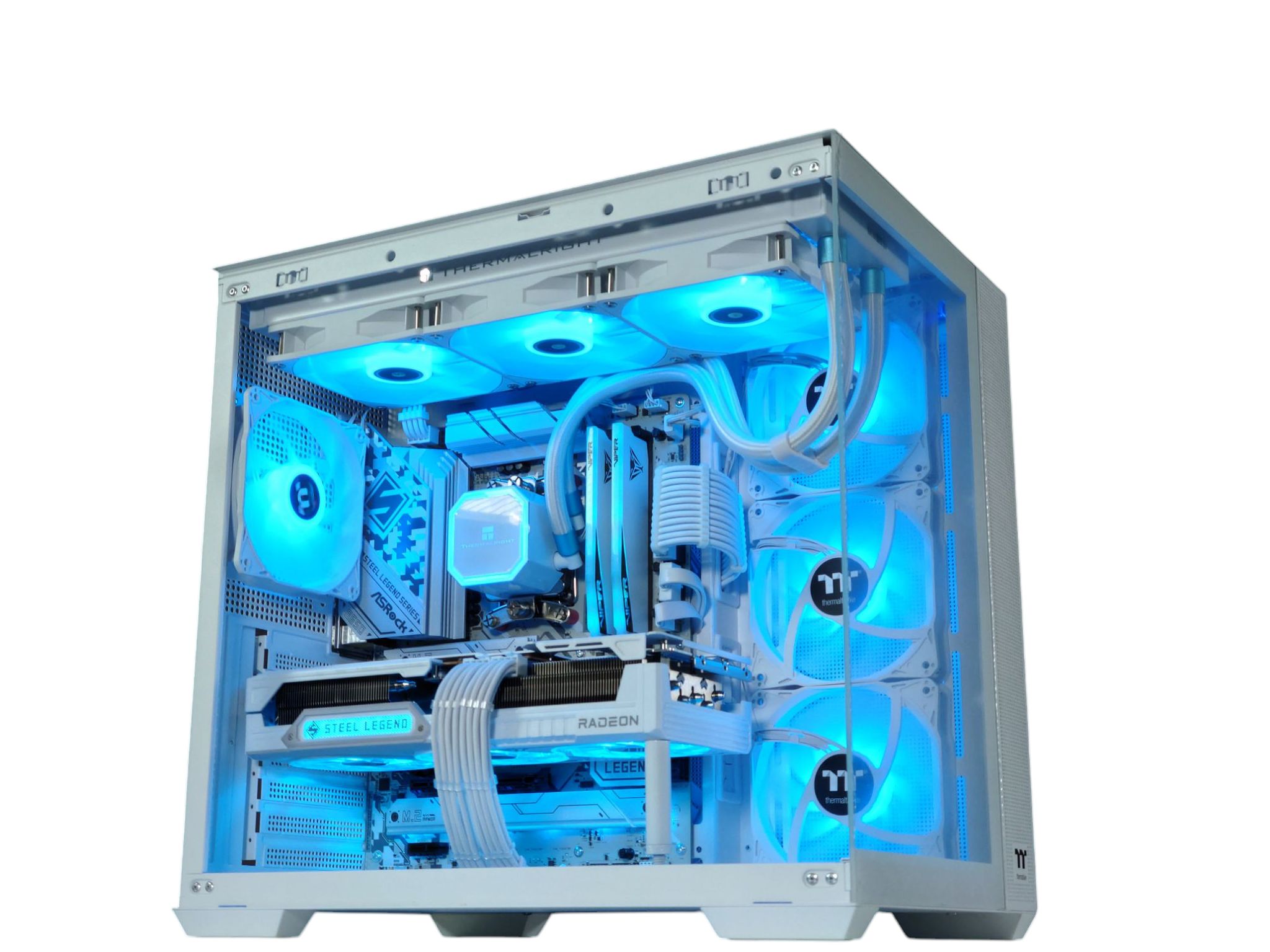 🏞️☁️Liquid Cooled Gaming PC❄️AMD RX 7900 GRE 16GB❄️AMD Ryzen 7 5800❄️32GB DDR4❄️1TB SSD