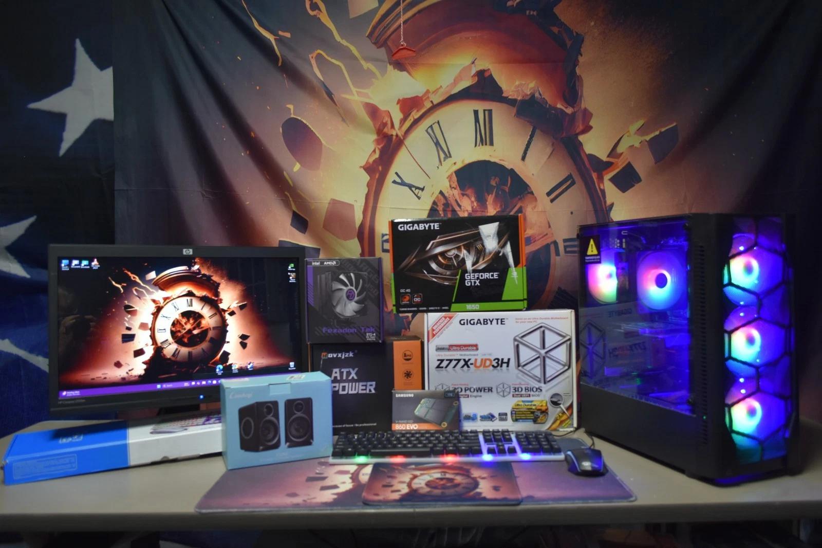Gaming PC Intel I 7 16 RAM RTX 1650 1TB M.2+ 500 GBHHD 600 Watt PSU Wi-fi