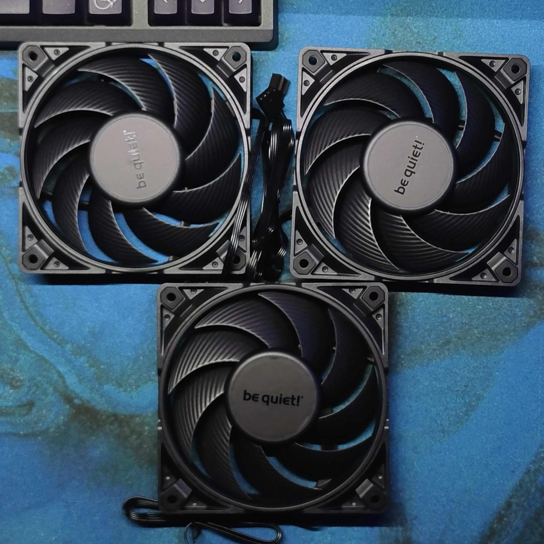 BE QUIET! SILENT WINGS 4 HS 120MM 2500RPM PWM FANS - LOT OF 3 - SILENT LOOP 3 EDITION