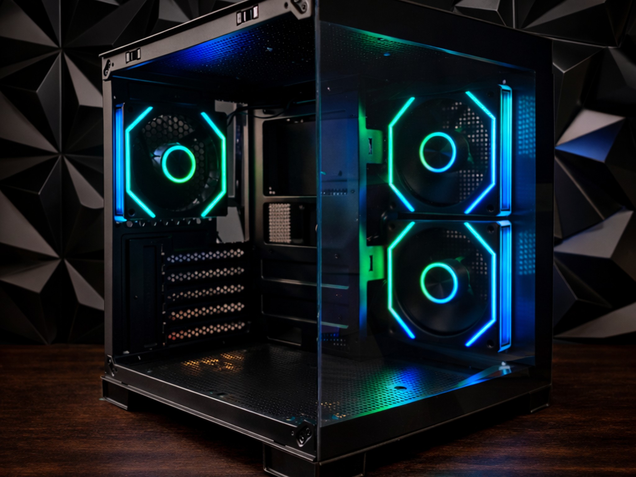 LOVINGCOOL GAMING PC MATX CASE – PANORAMIC TEMPERED GLASS