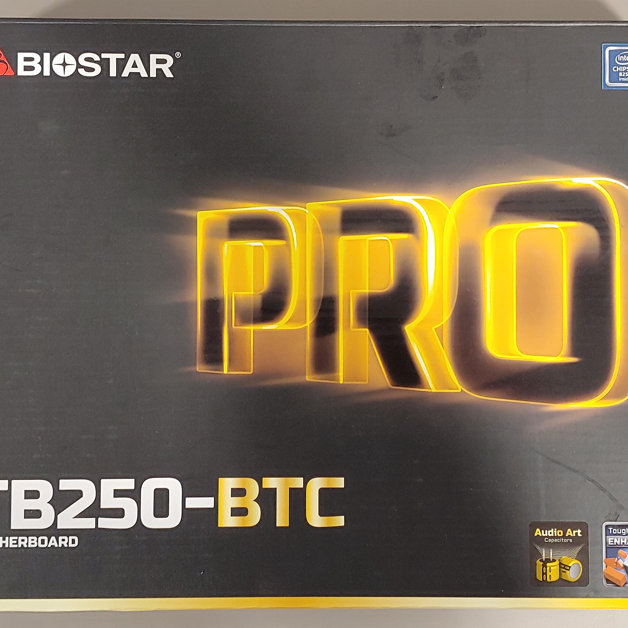 BIOSTAR TB250-BTC + Pentium G4560 + 8GB DDR4 – Tested Working – Box