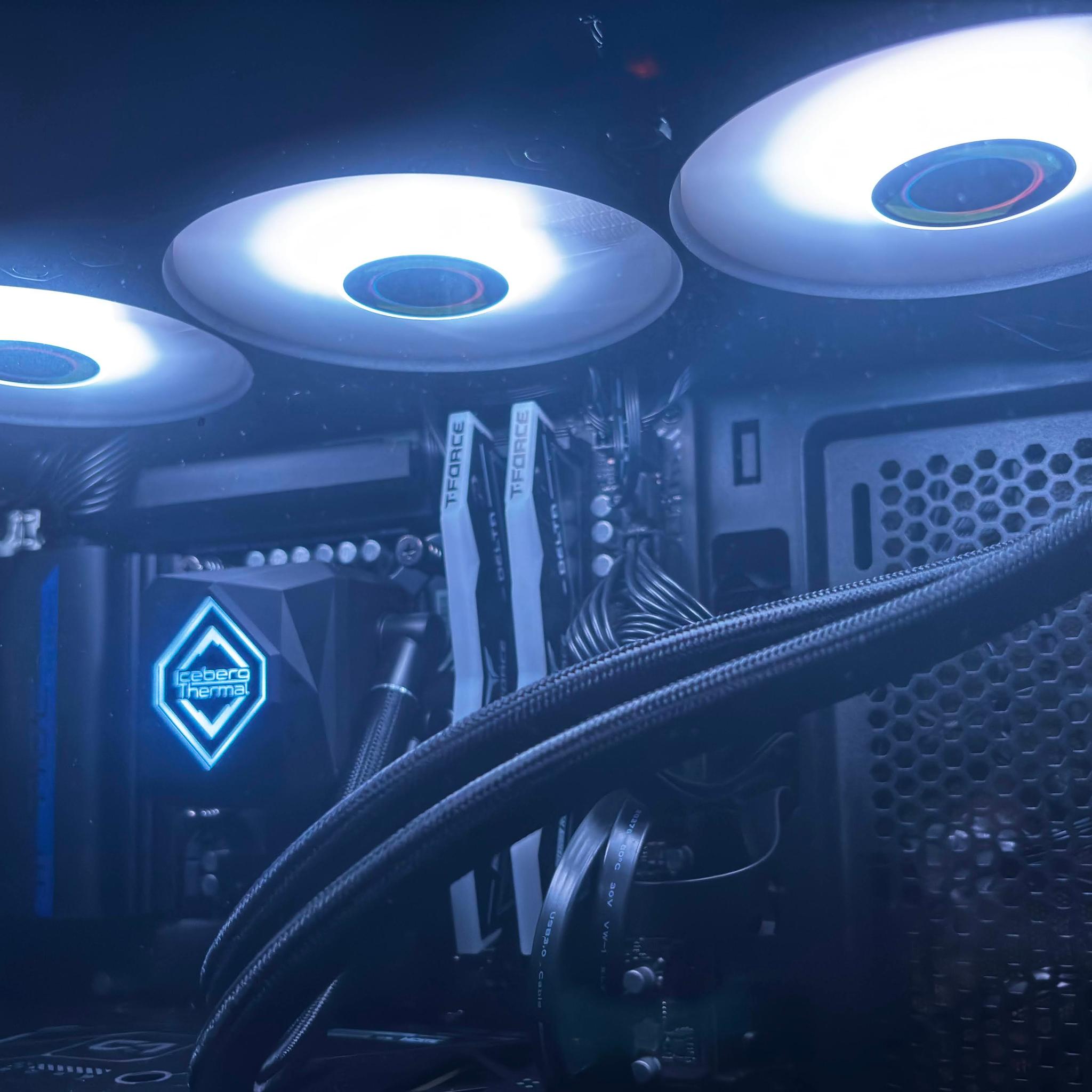 Iceberg Thermal Liquid RGB CPU Cooler/AIO - Supports AMD & Intel - IceFLOE OASIS 360 76.74 CFM