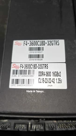 CPU/MB/RAM Combo AMD 5800x Asus ROG STRIX B550F GSkill TridentZ Royal 64GB 3600 DDR4