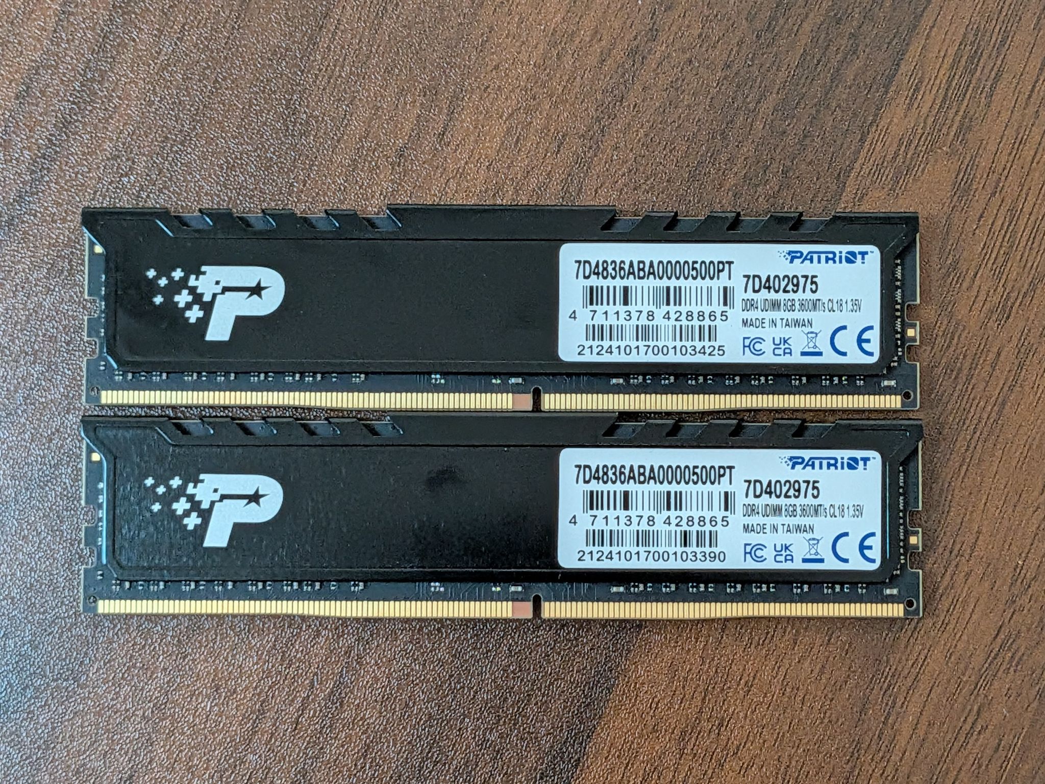 Patriot 16GB DDR4-3600MT/s