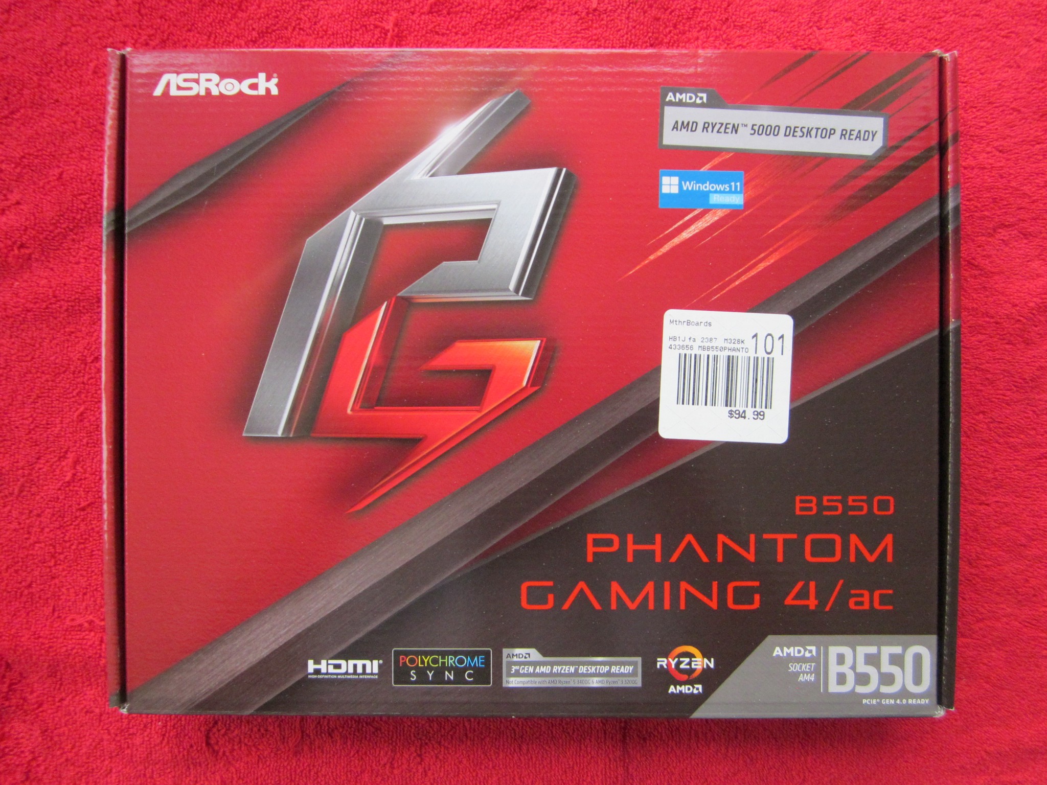 NEW! AMD Ryzen 5 5600 + ASRock B550 PG 4/ac + 16Gb DDR4 3200