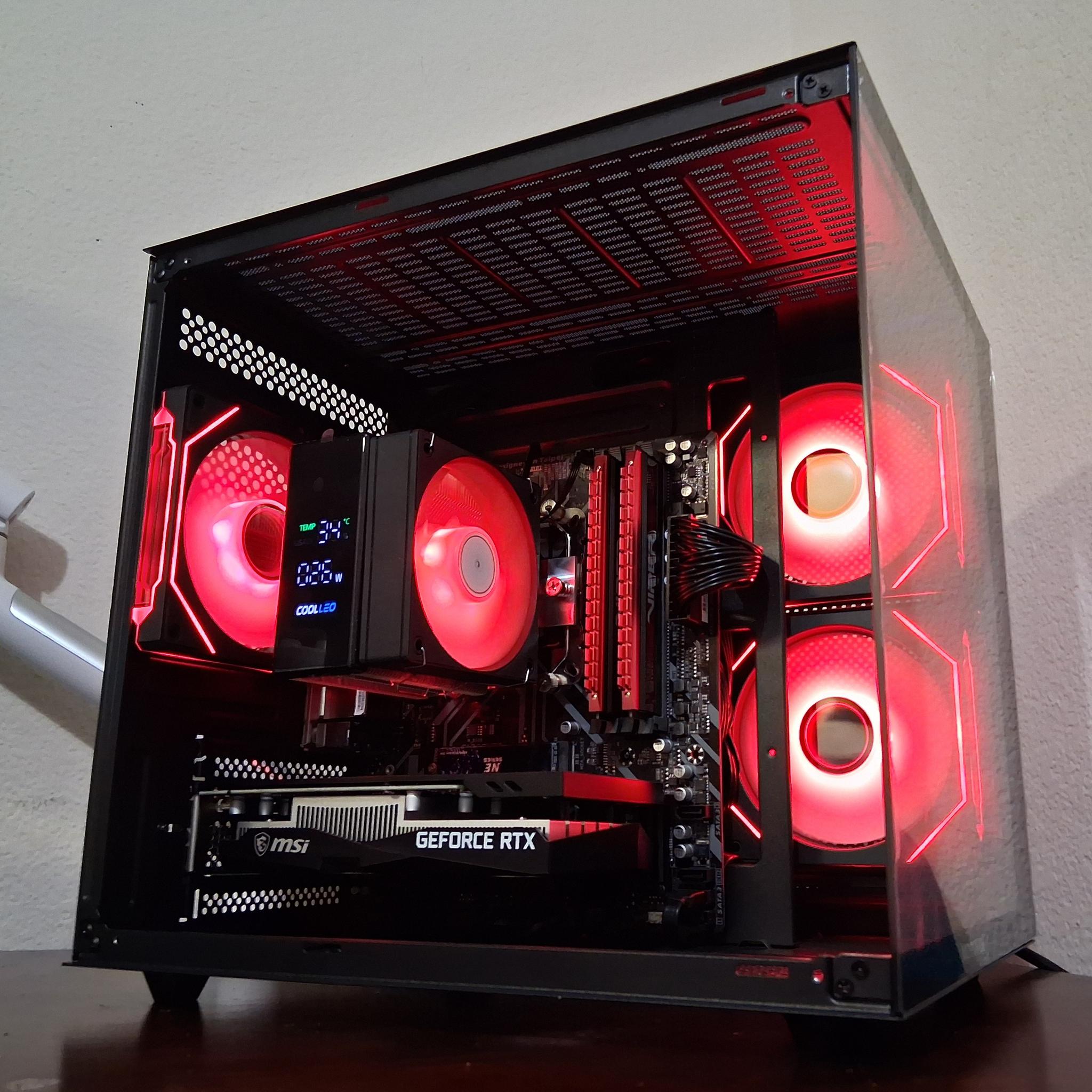 UDGX Entry Gaming PC – DragonViper Red Edition  Ryzen 5 + RTX 3050  Plug & Play Bundle  Win11 Ready