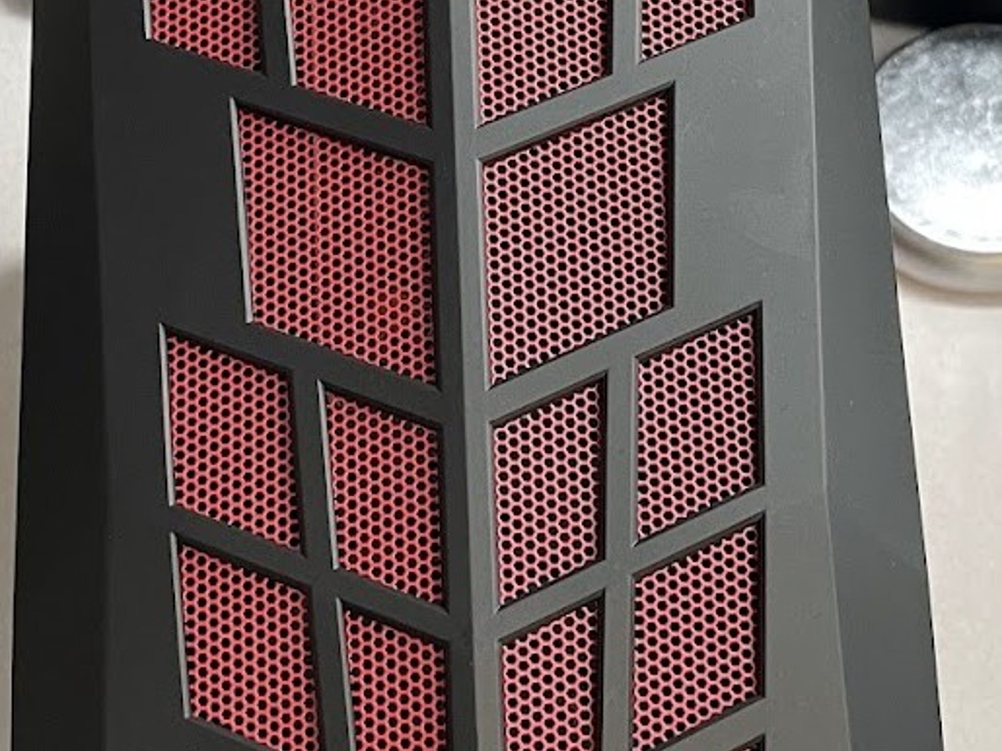 USED - SilverStone ATX Tower Case with 90-Degree Motherboard Rotation Black & Red CS-RVX01BR