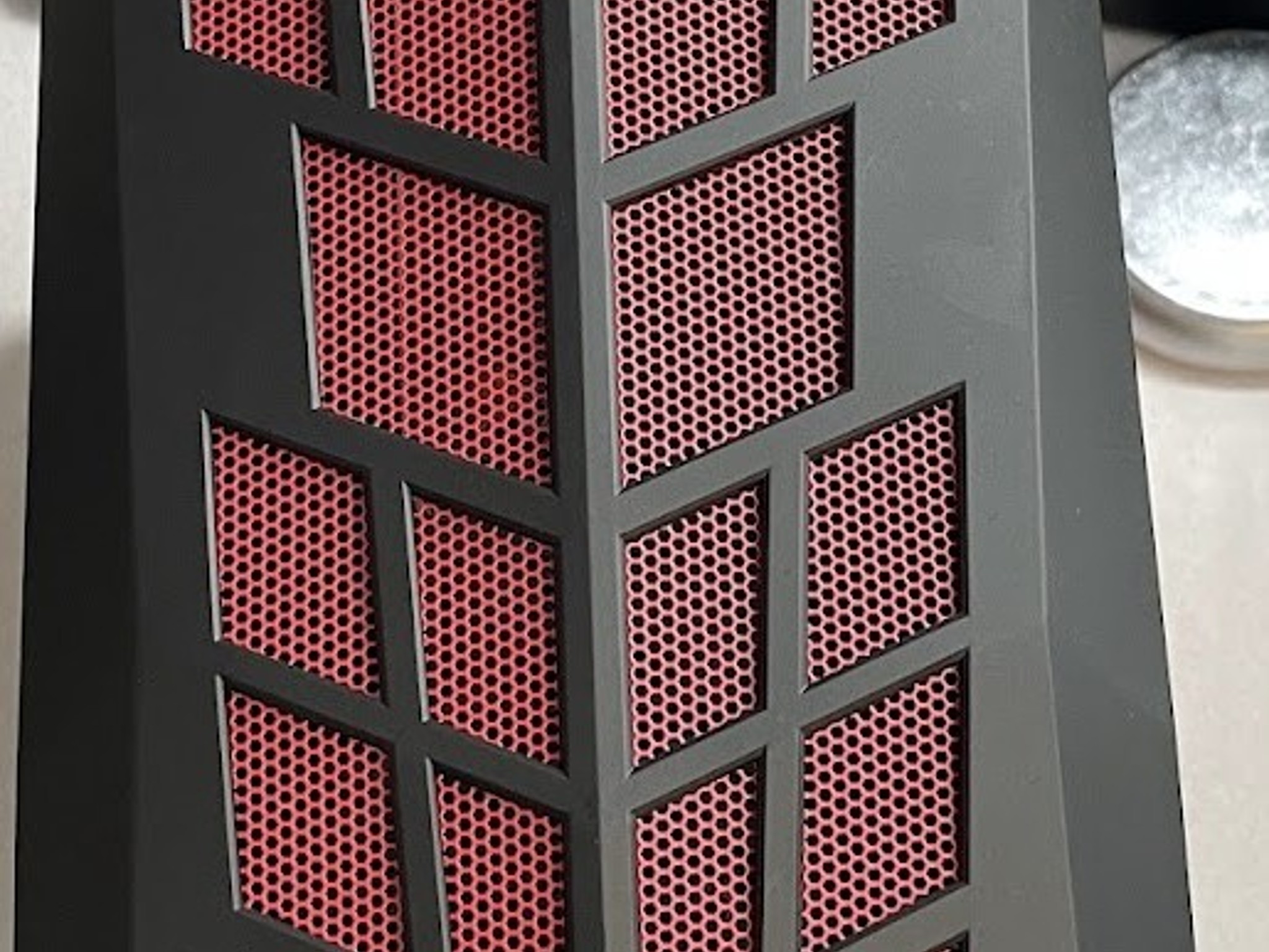 USED - SilverStone ATX Tower Case with 90-Degree Motherboard Rotation Black & Red CS-RVX01BR