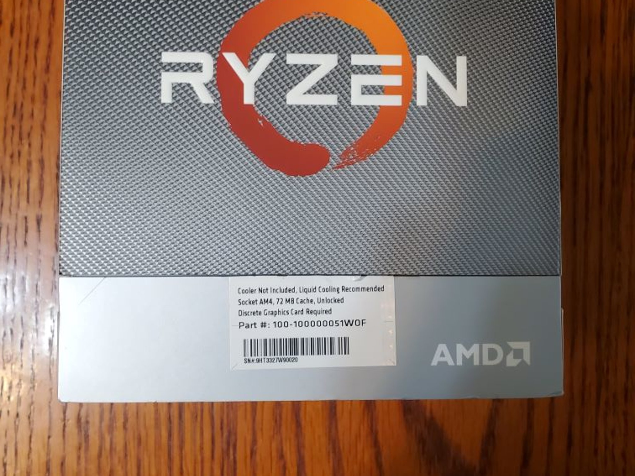 AMD Ryzen 9 3950X -3rd Gen 16-Core 3.5 GHz Socket AM4 105W Desktop Processor - 100-100000051WOF