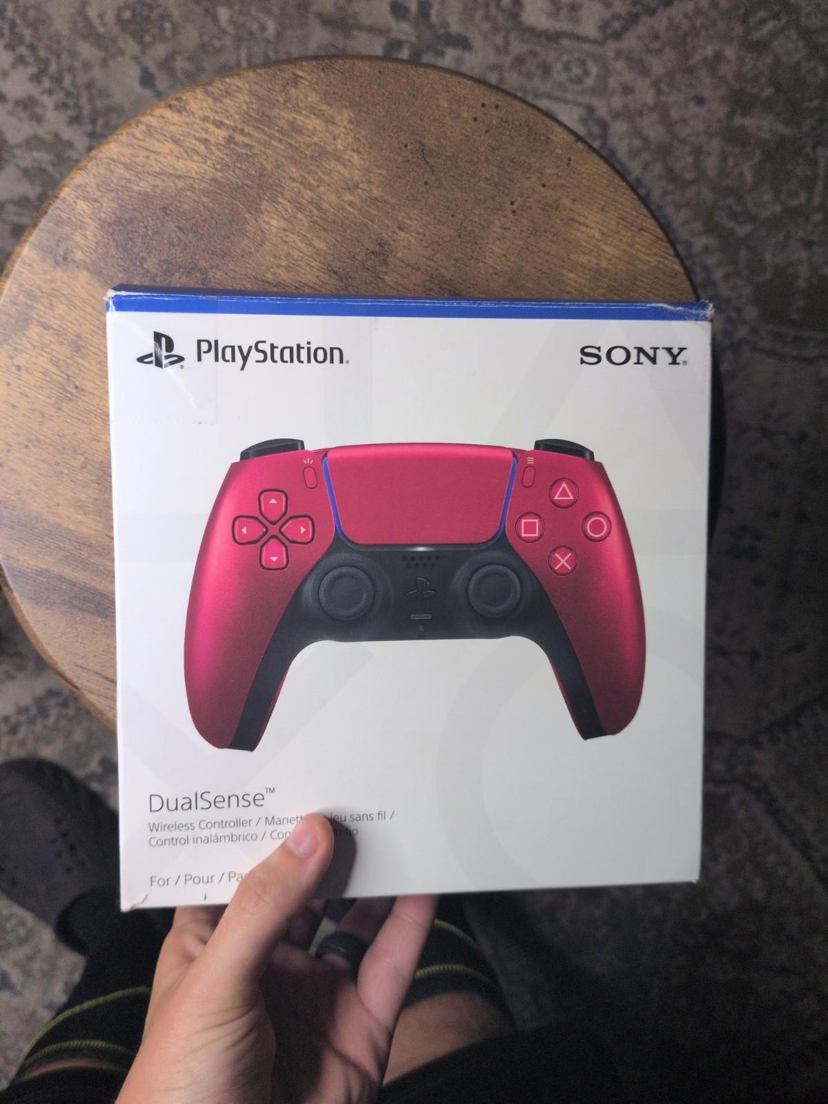 PlayStation 5 DualSense Wireless Controller- Volcanic Red Ksilver TMR JOYSTICKS