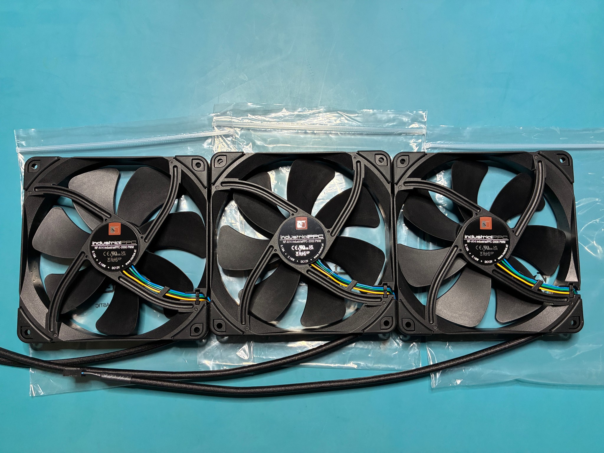 Noctua NF-A14 industrialPPC-2000 IP67 PWM 140mm fans
