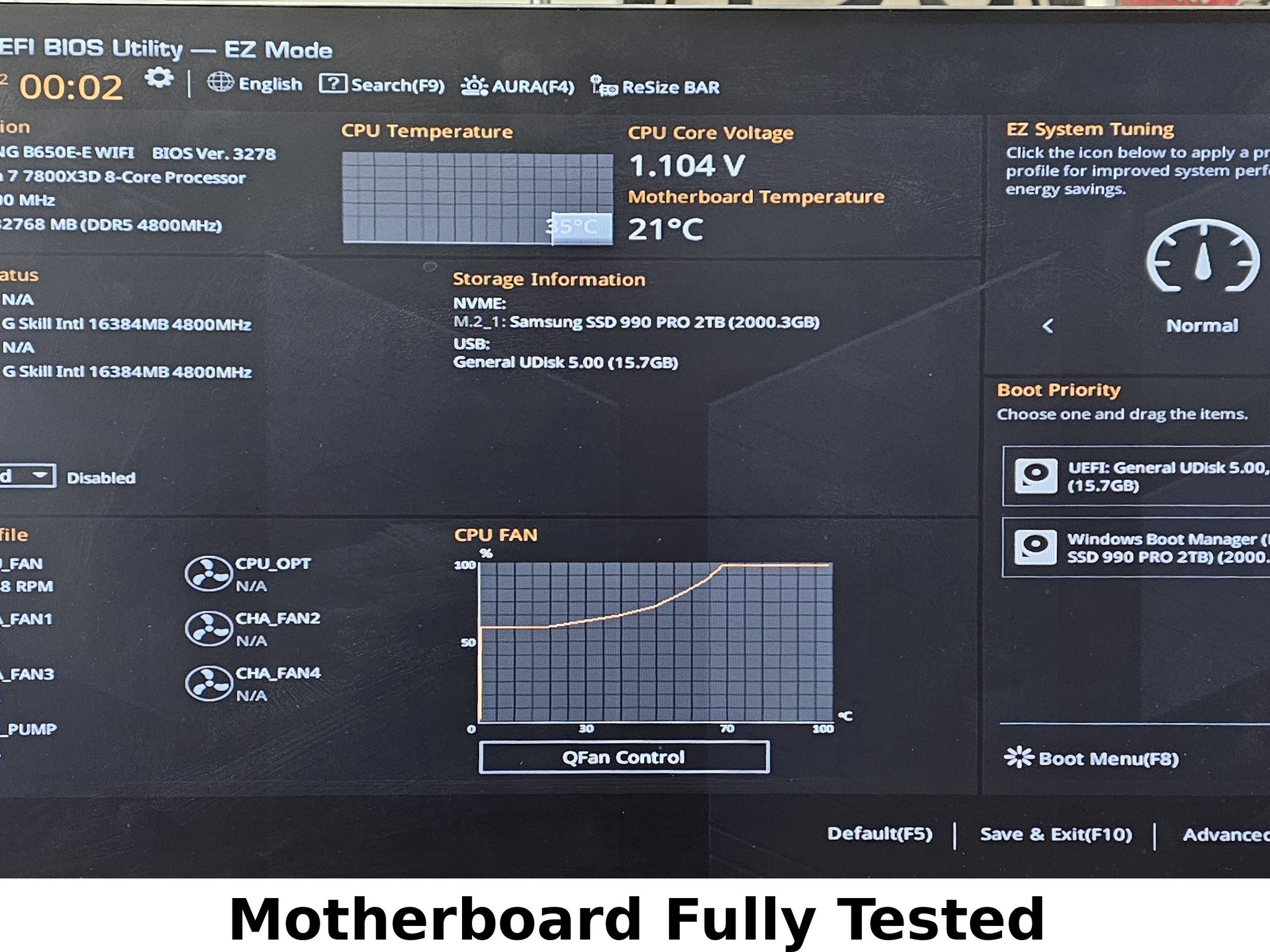 ASUS TUF Gaming B650E-E WiFi AMD AM5 DDR5 ATX Motherboard