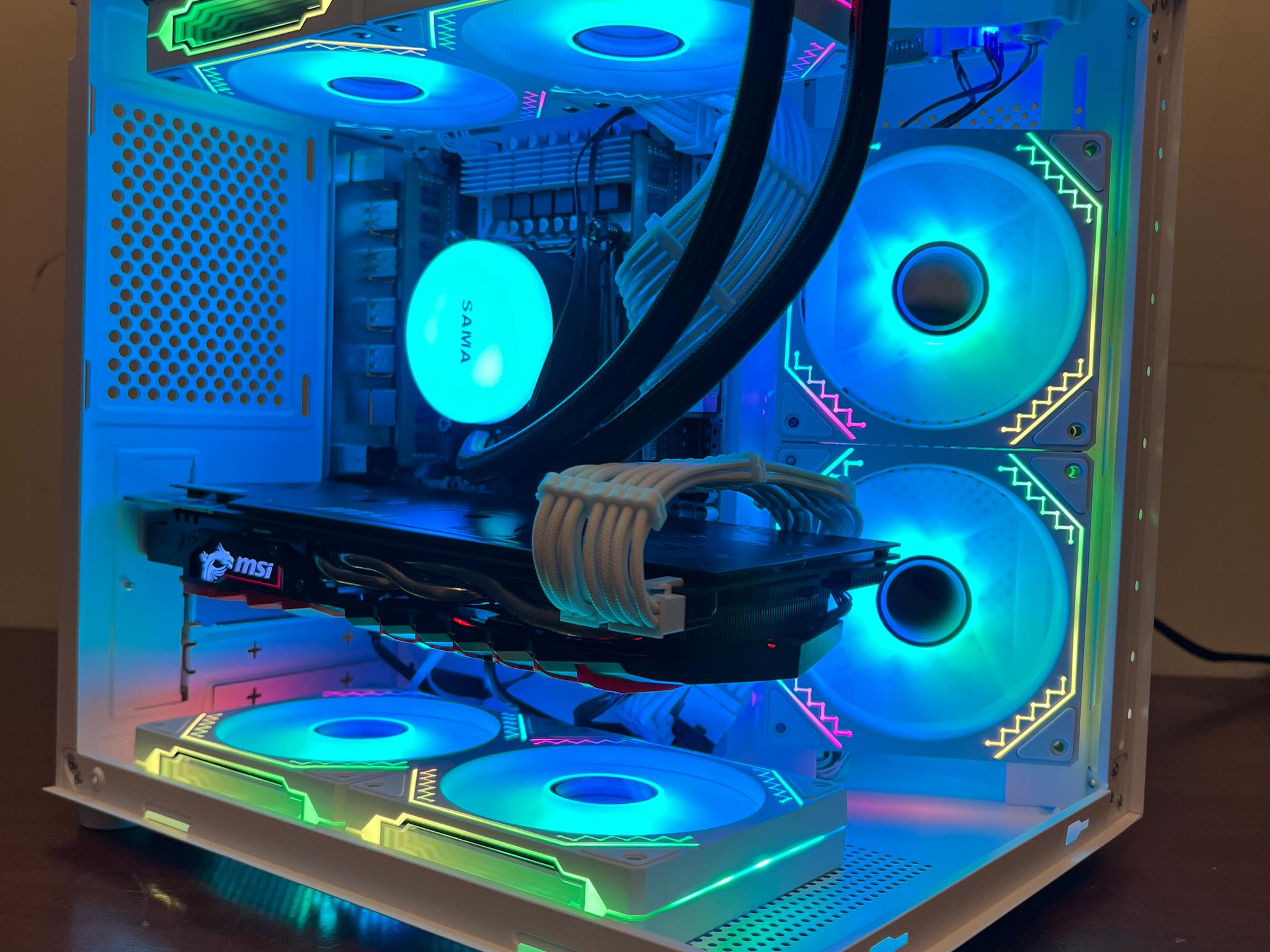 Water Cooled Intel 10 Core Gaming PC GTX 1070 1tb NVME SSD 16GB RAM WIFi WINDOWS 11 Pro