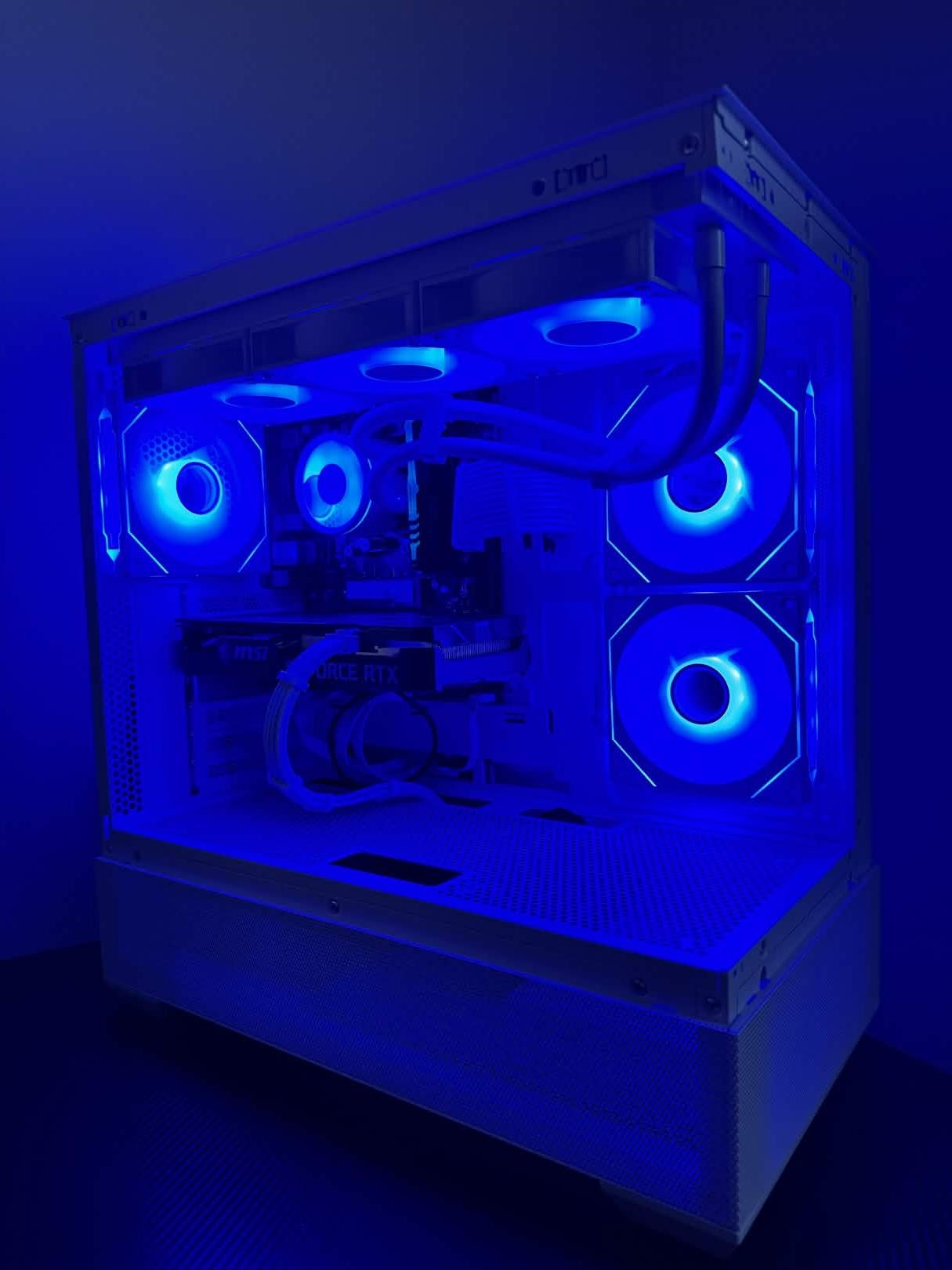 ❄️ White Aesthetic Gaming PC – RTX 3060 Ti | Ryzen 5 3600 | 16GB RAM | 1TB SSD