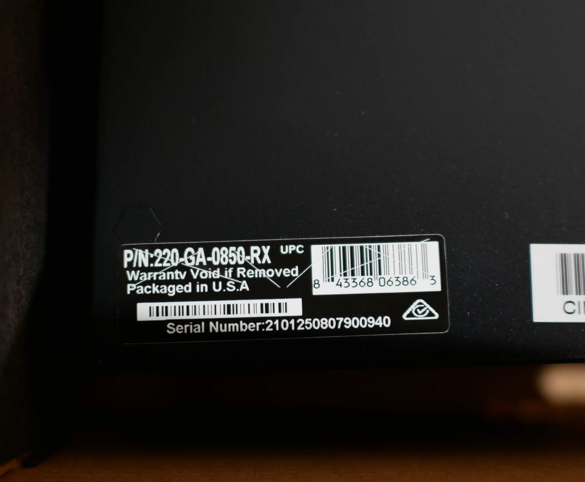EVGA SuperNOVA 850 GA, 80 Plus Gold 850W, Fully Modular, Eco Mode, Power Supply 220-GA-0850-RX