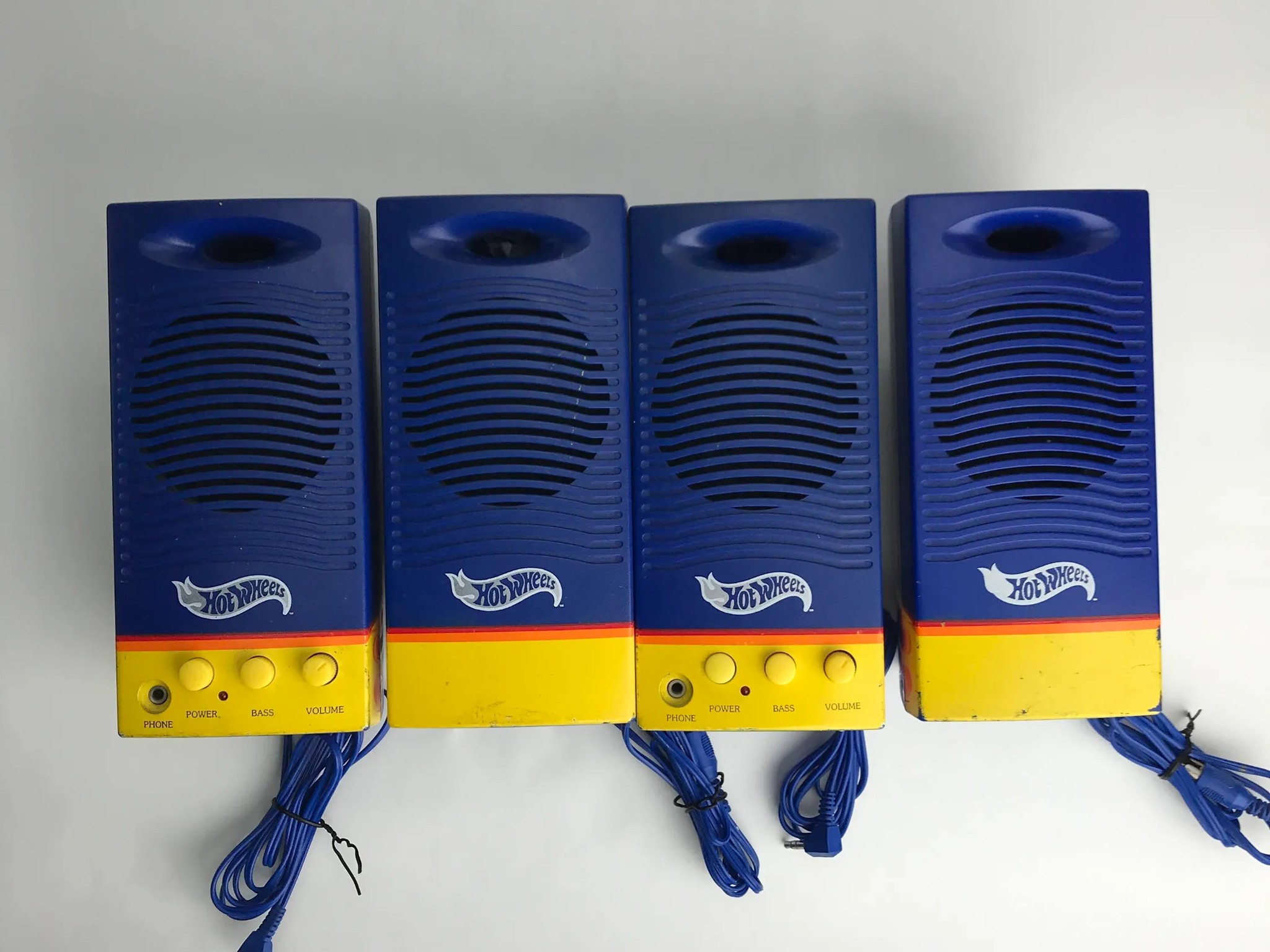 2 pairs! Vintage Hot Wheels Speakers | Patriot Computers EHC333P |