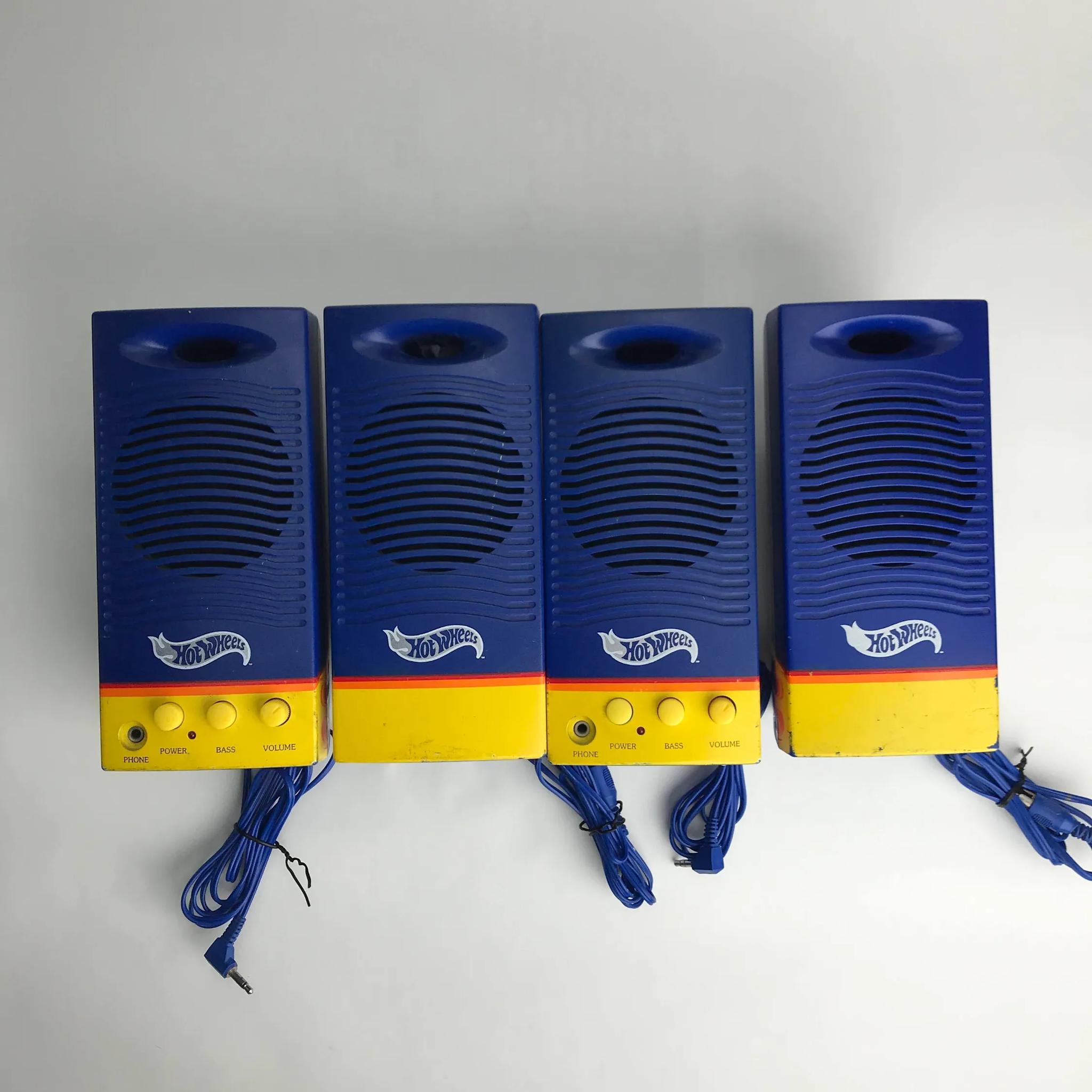 2 pairs! Vintage Hot Wheels Speakers | Patriot Computers EHC333P |