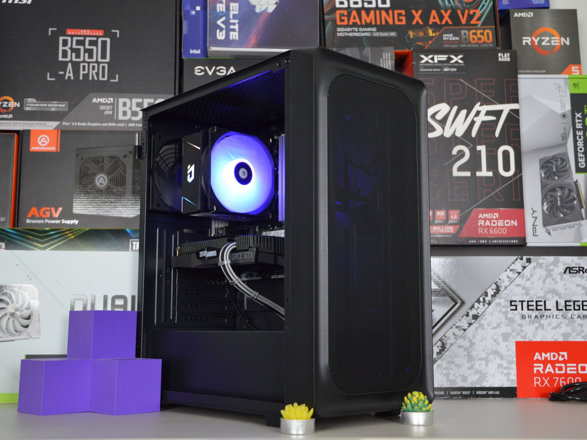 ⚪🐍| GTX 1660 Ti 6GB | RYZEN 5 3600 | 16GB DDR4 RAM | 1TB NVME SSD | Silver Serpent 2.0 |
