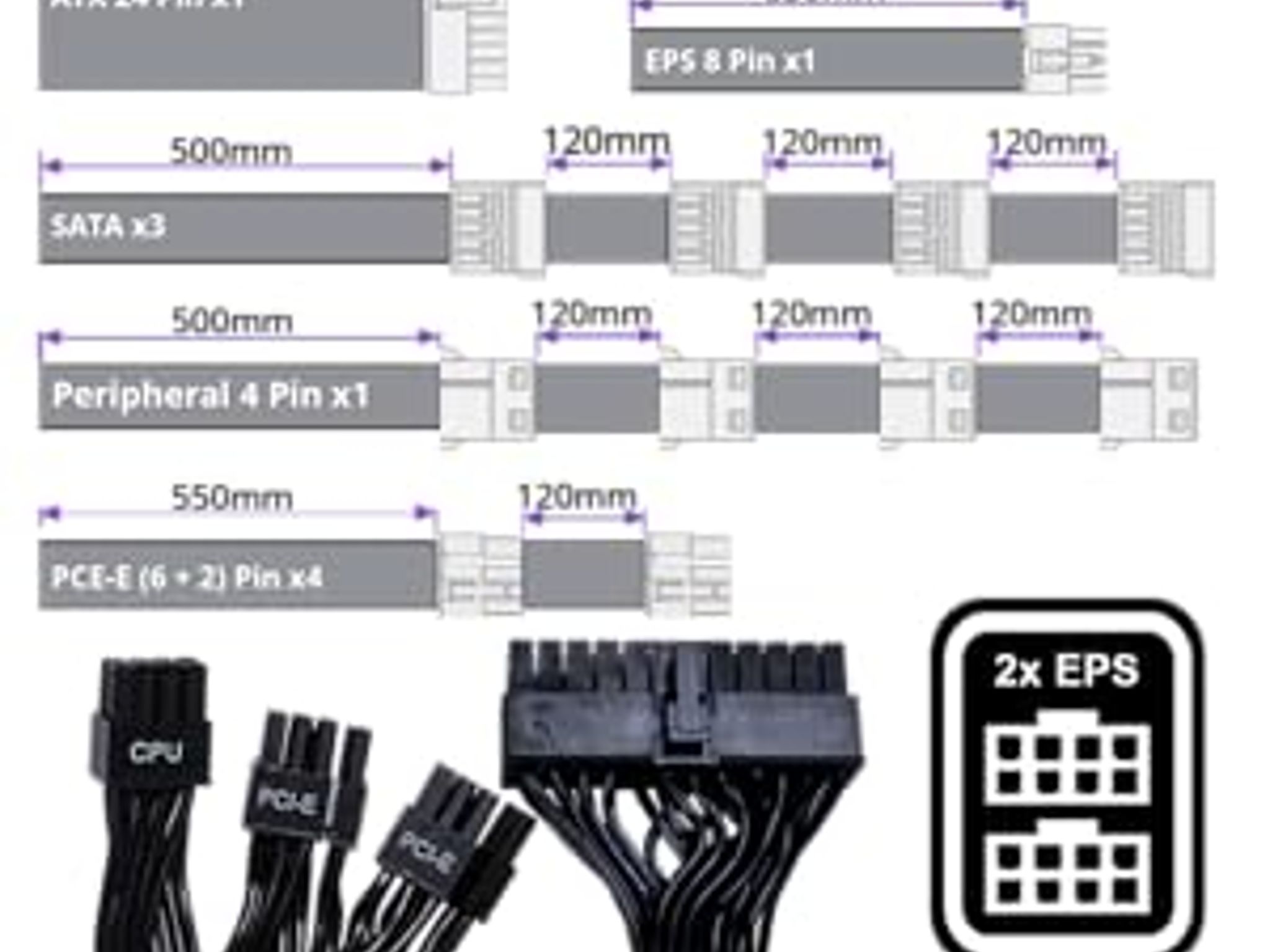 Cooler Master MWE Gold 1250 V2 Fully Modular, 1250W, 80+ Gold Efficiency