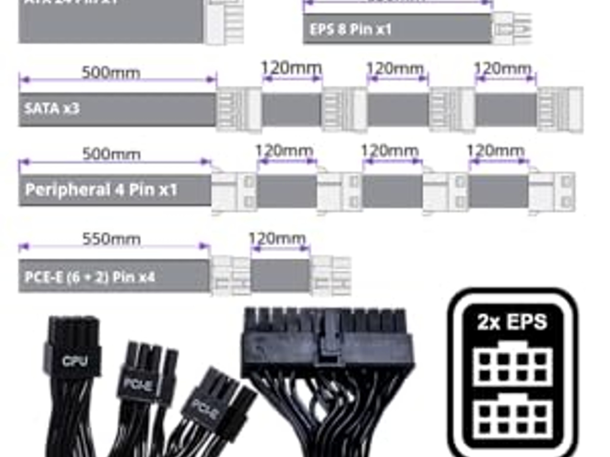 Cooler Master MWE Gold 1250 V2 Fully Modular, 1250W, 80+ Gold Efficiency