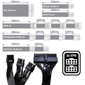 Cooler Master MWE Gold 1250 V2 Fully Modular, 1250W, 80+ Gold Efficiency