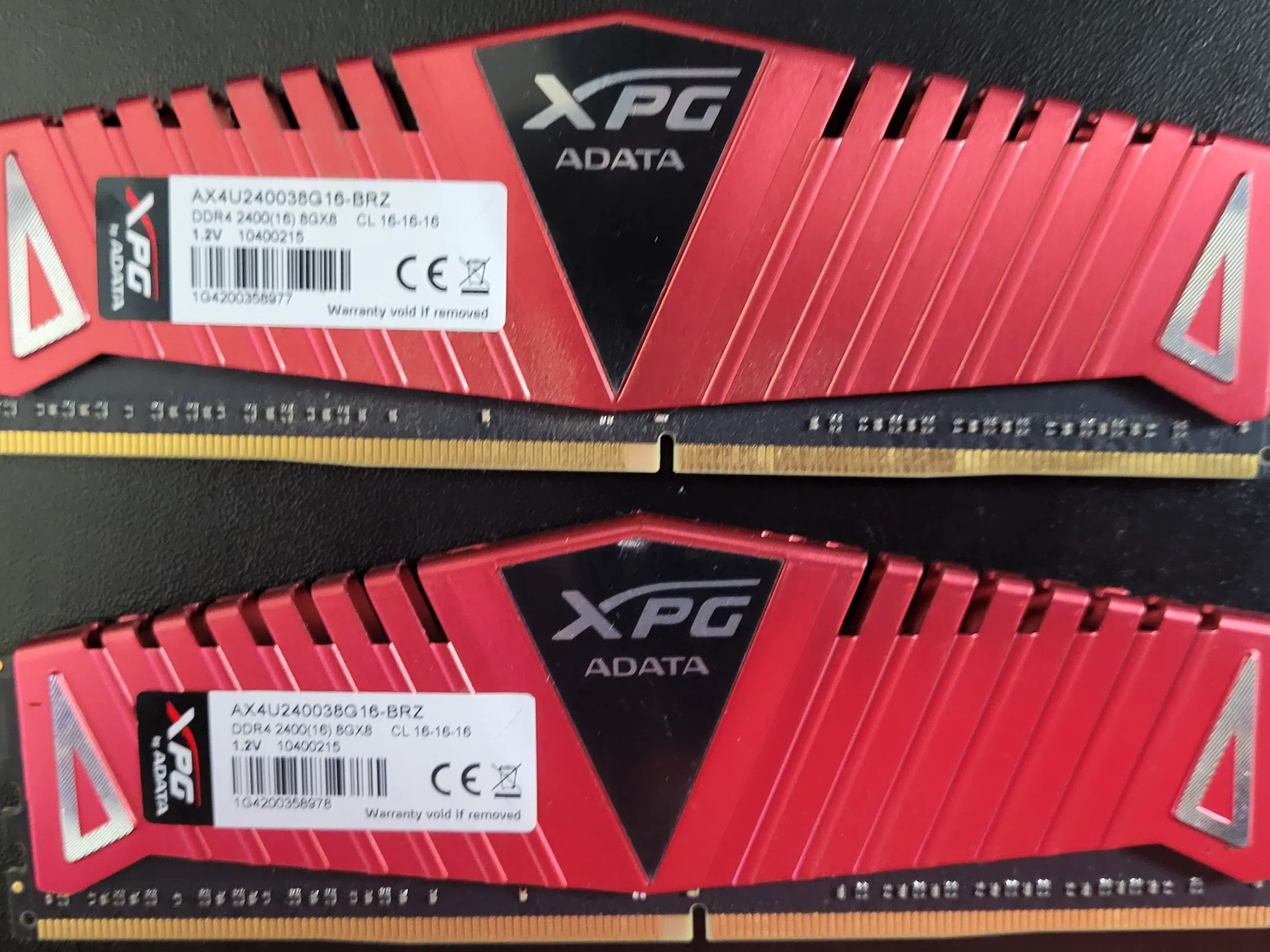XPG ADATA RAM 4x8GB (32GB total)