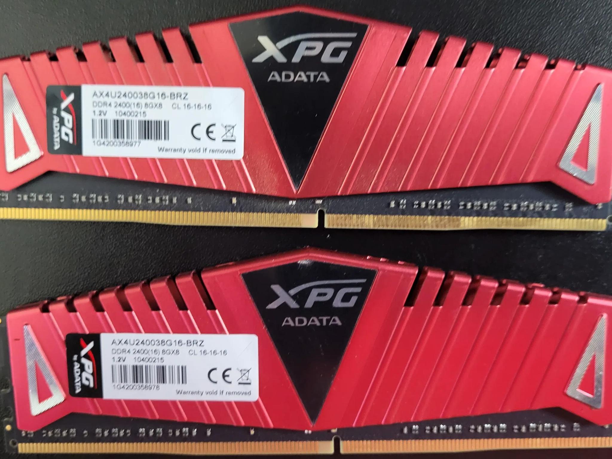 XPG ADATA RAM 4x8GB (32GB total)