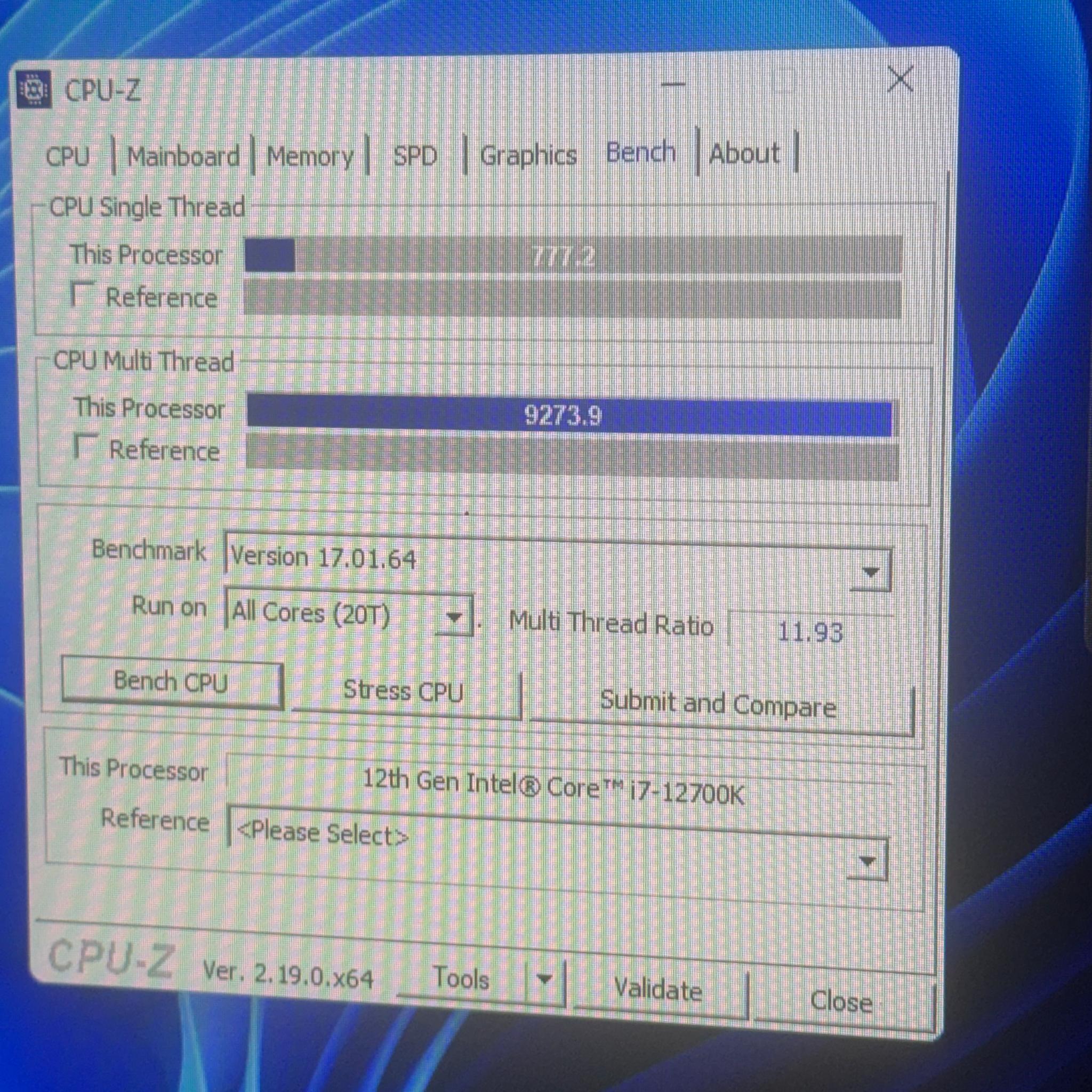 Intel Core i7-12700K
