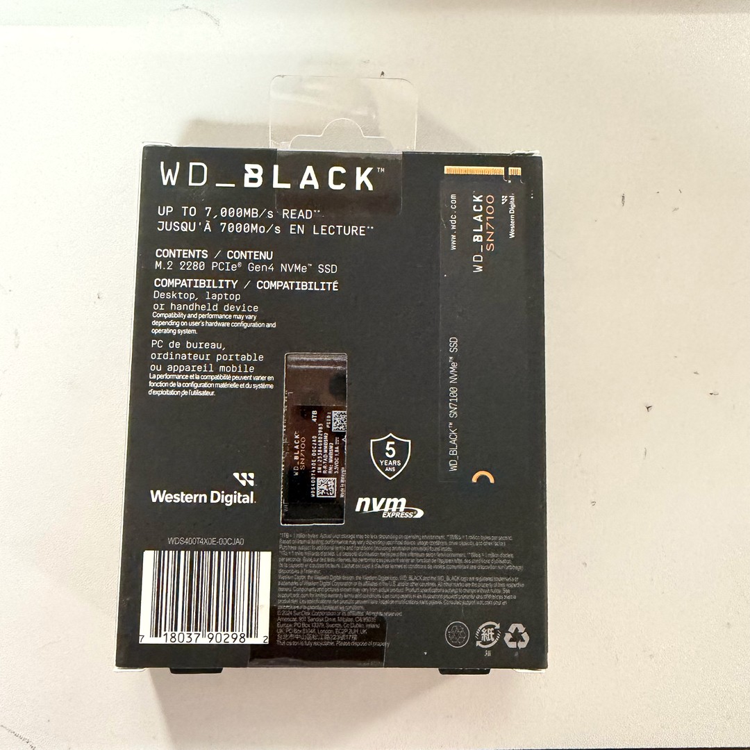 WD Black SN7100 4TB NVME SSD - NEW | Jawa