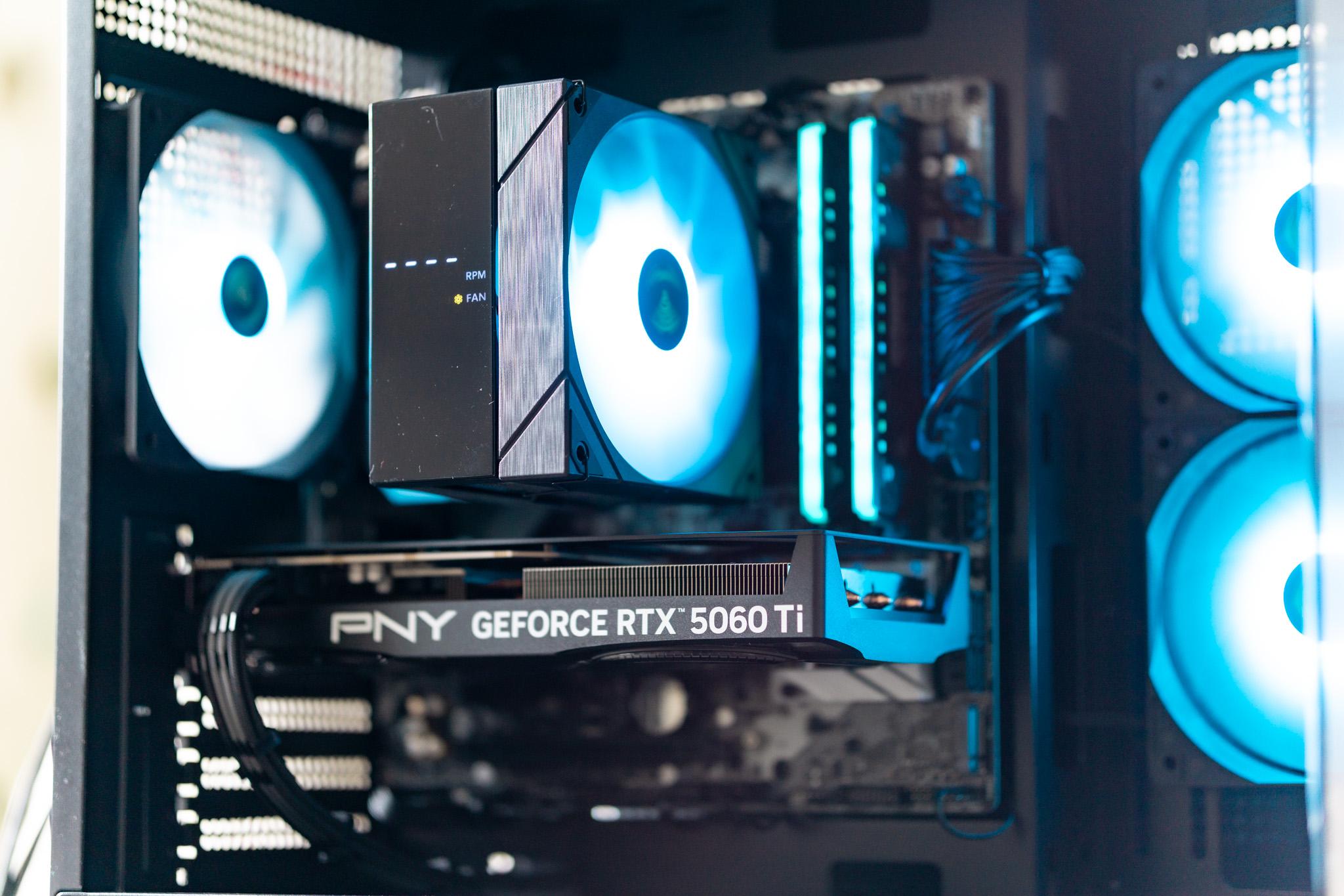 Gaming PC | RTX 5060Ti | Ryzen 5 5600 | 16GB DDR4 | ARGB | WiFi | 1440p Streaming/Gaming