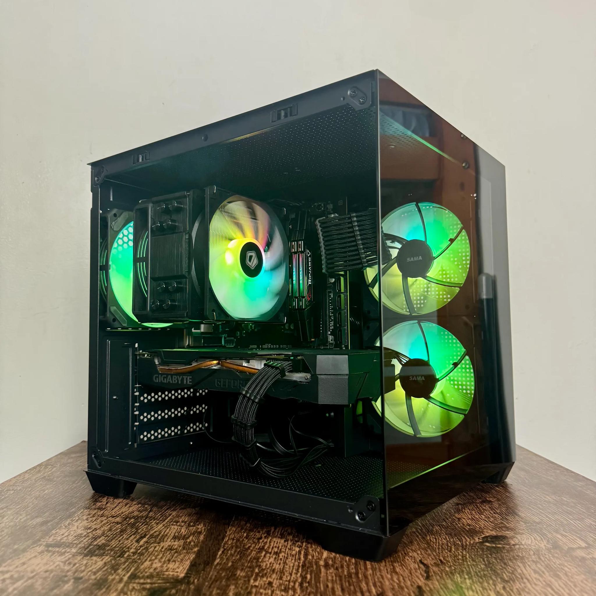 🖤Black🖤 Budget Gaming PC (Ryzen 5 2600 + RTX 2060 Super + 16gb Ram)