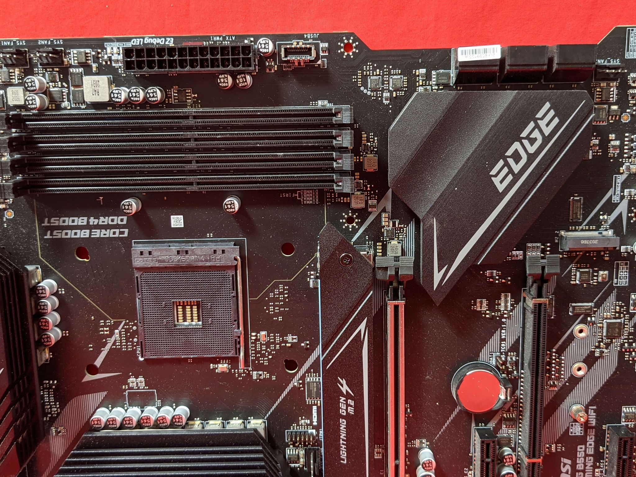 *AS IS/FOR REPAIR* MSI MPG B550 Gaming Edge WIFI AMD Socket AM4 DDR4 ATX Desktop Motherboard
