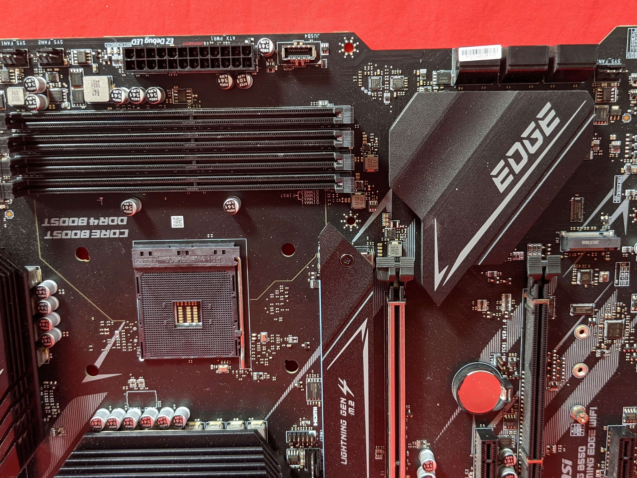 *AS IS/FOR REPAIR* MSI MPG B550 Gaming Edge WIFI AMD Socket AM4 DDR4 ATX Desktop Motherboard
