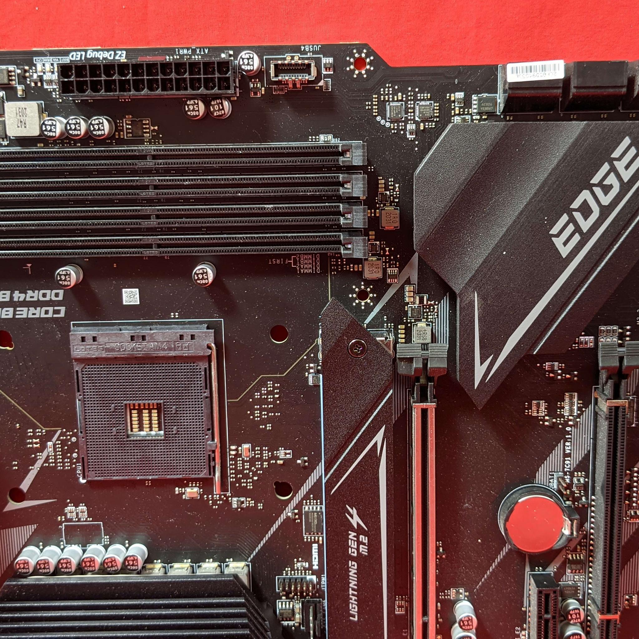 *AS IS/FOR REPAIR* MSI MPG B550 Gaming Edge WIFI AMD Socket AM4 DDR4 ATX Desktop Motherboard