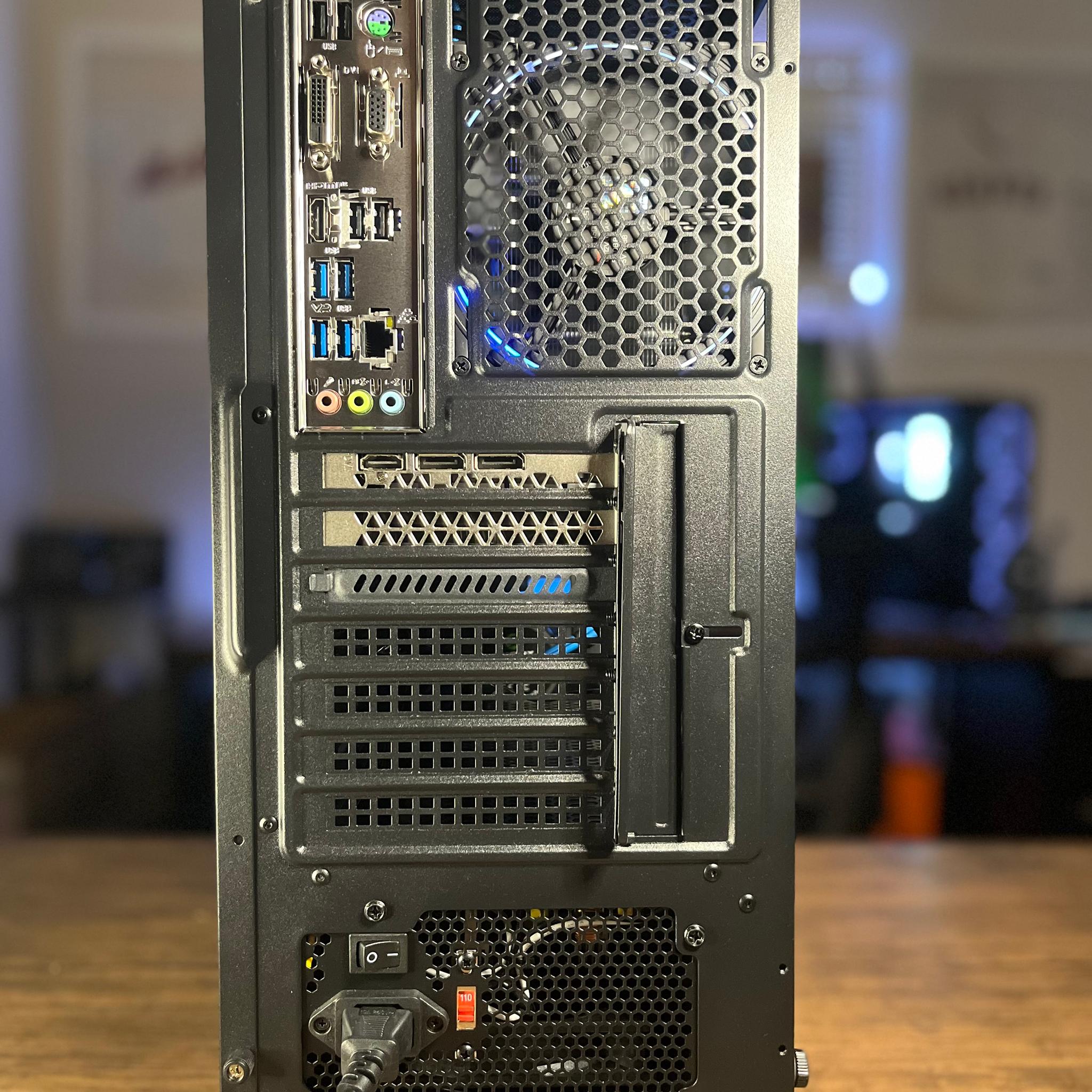 Black/Blue Gaming PC(RX 580 8GB +  RYZEN 3 1200)