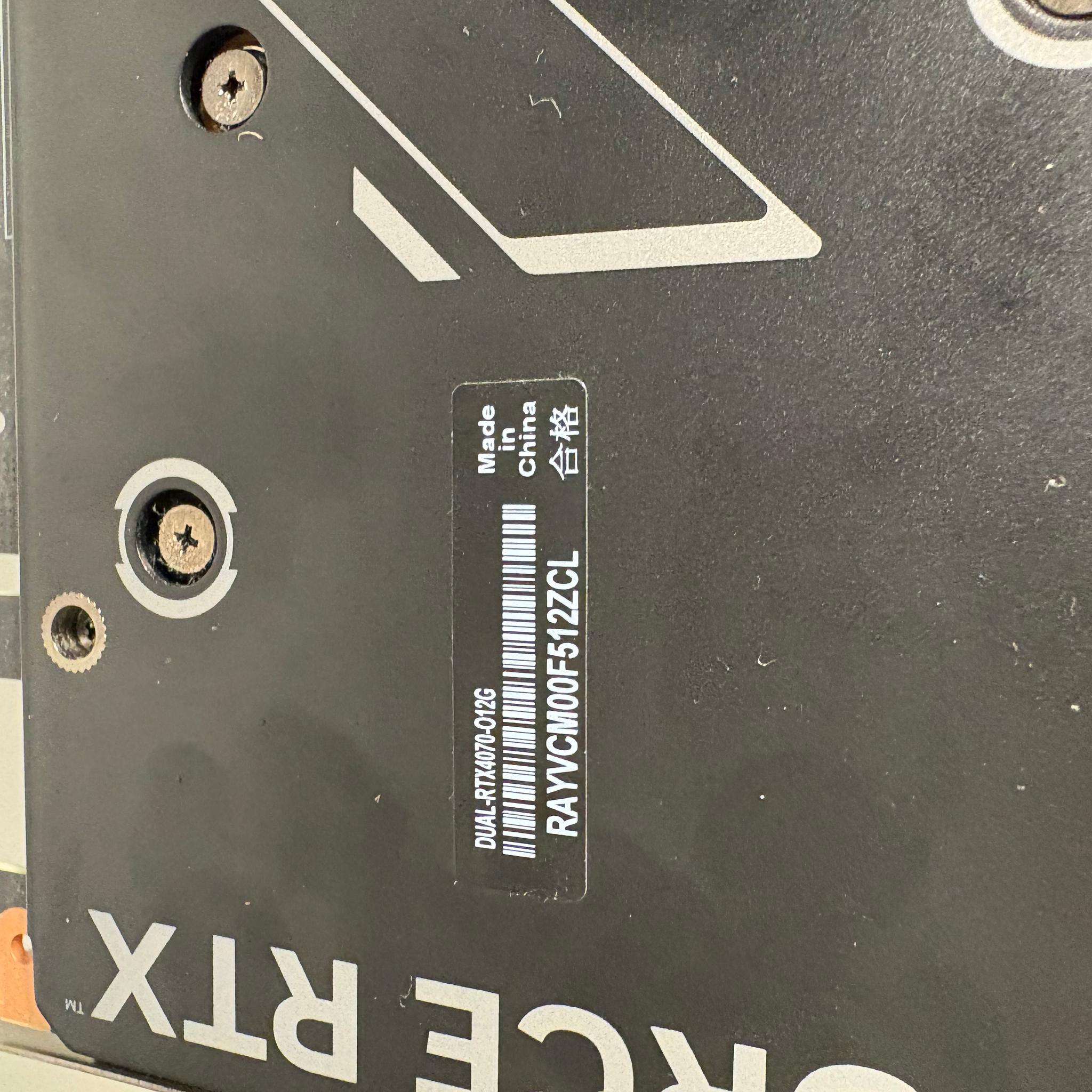 ASUS Dual RTX 4070 12GB