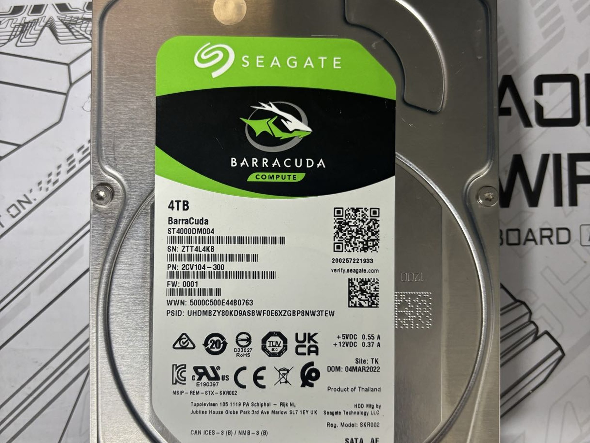 Seagate Enterprise Capacity 3.5 HDD v4 4TB