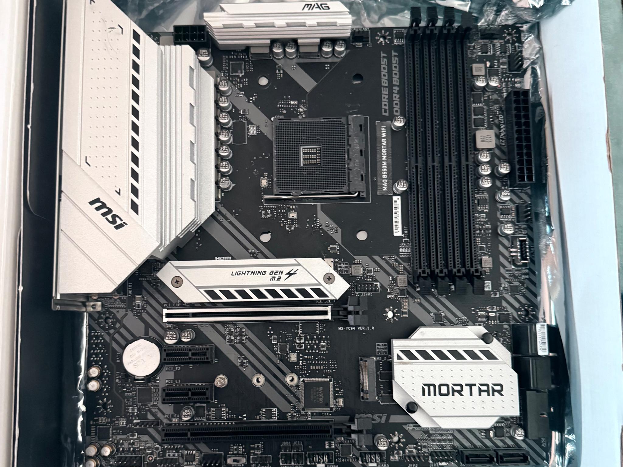 MSI MAG B550M MORTAR AMD AM4 MOBO