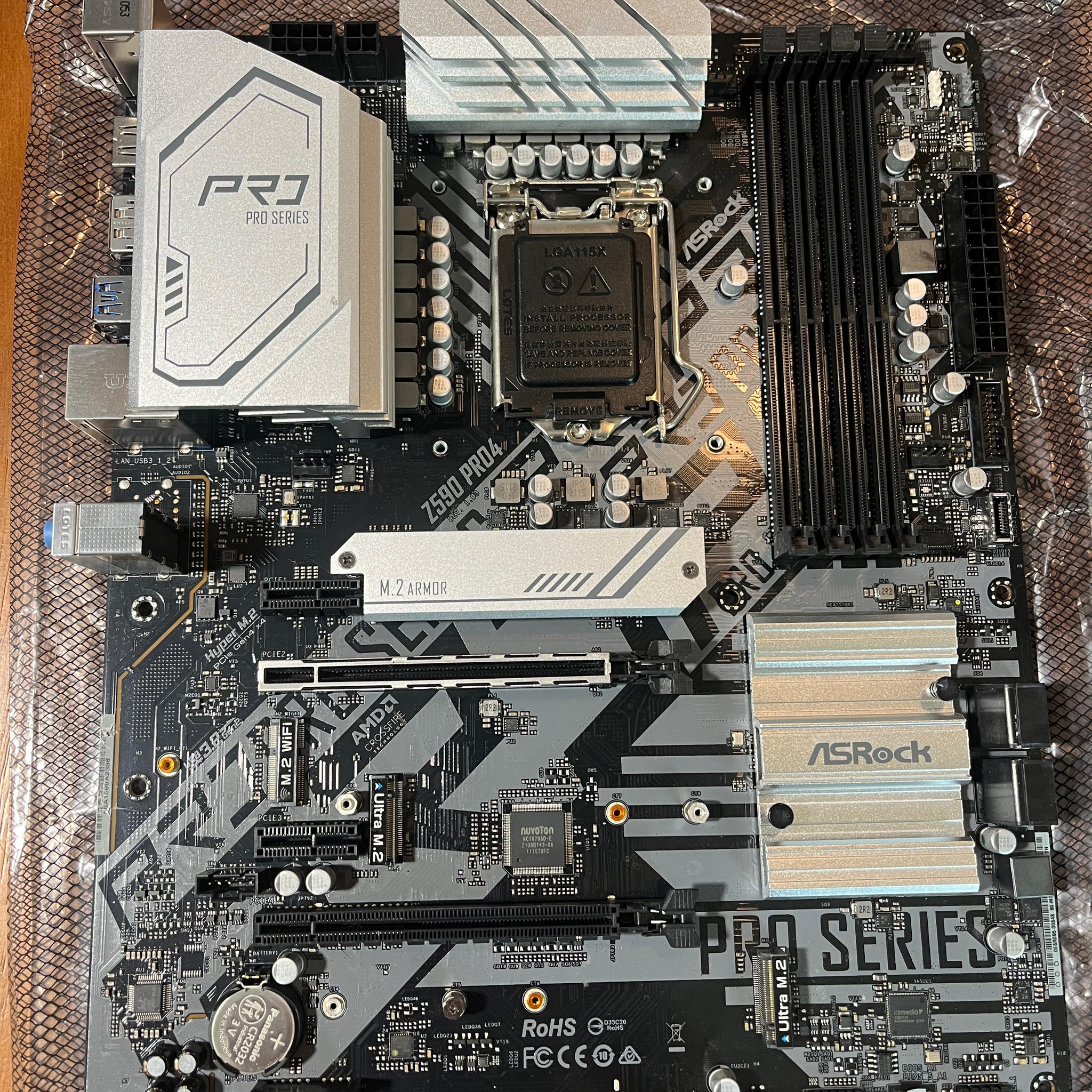 ASRock Z590 PRO4 ATX Motherboard LGA1200 Intel DDR4 PCIe HDMI USB