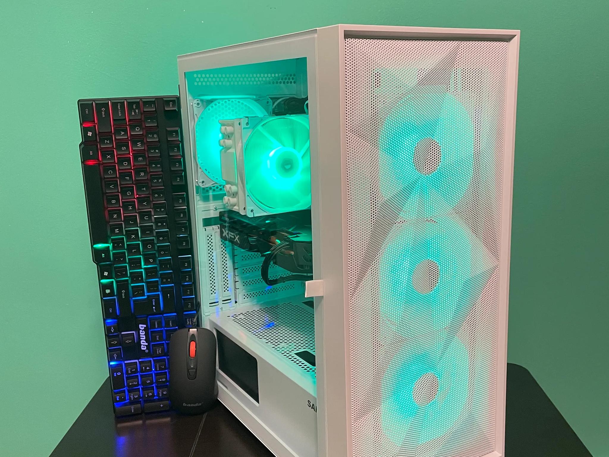PRO Glass Gaming PC | Intel i5 / Amd RX580 / 8GB / 600GB Win 10 Pro WiFi