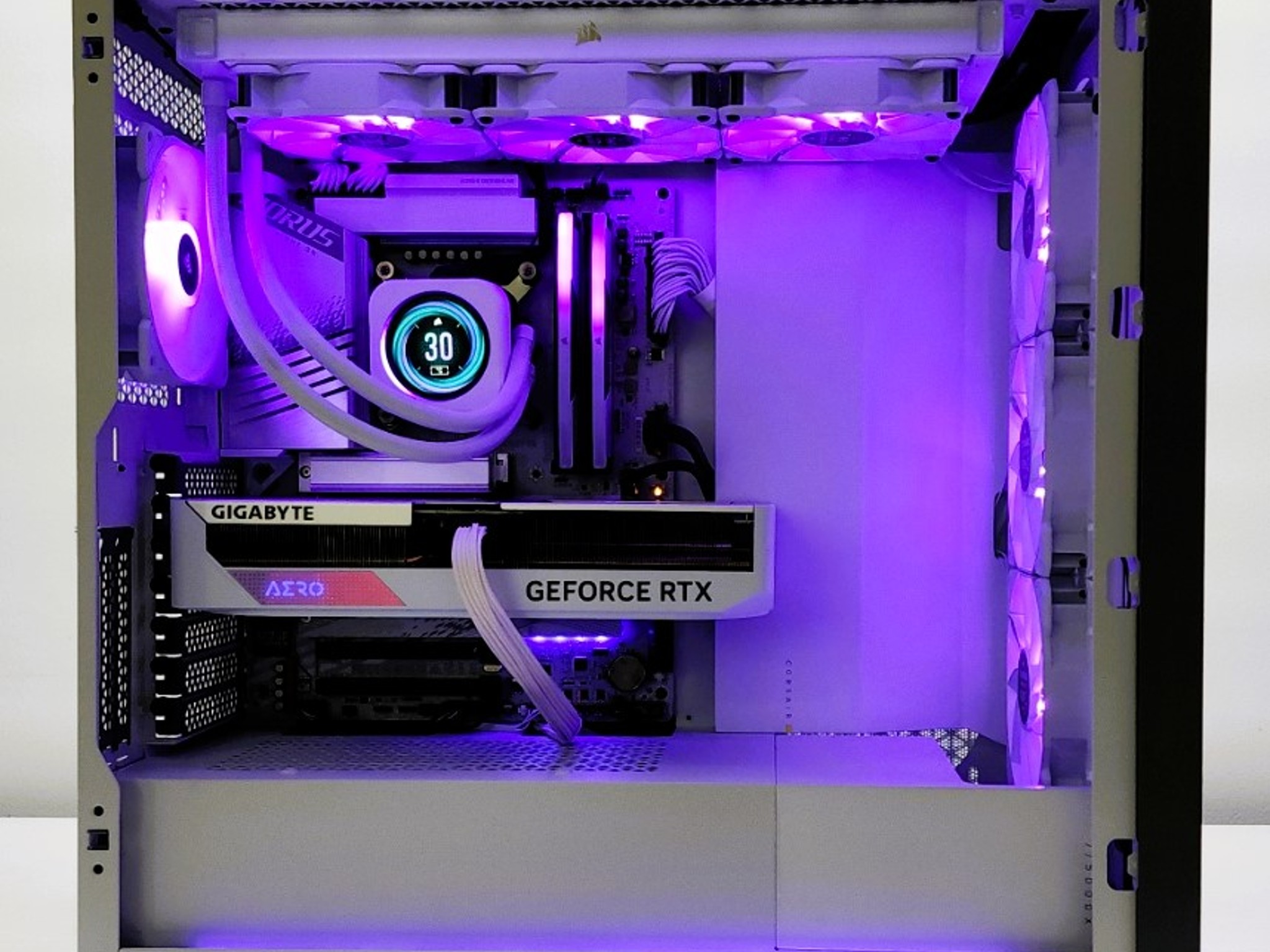 White Corsair Gaming BEAST!!! w/ Keyboard, Mouse, & RGB Deskmat