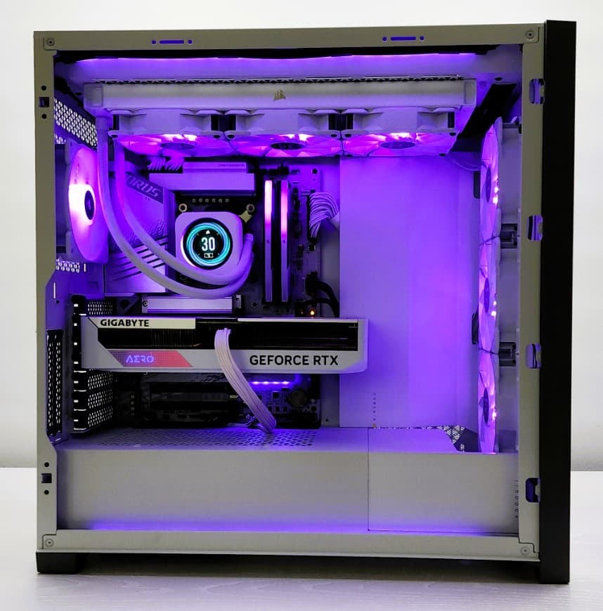 White Corsair Gaming BEAST!!! w/ Keyboard, Mouse, & RGB Deskmat