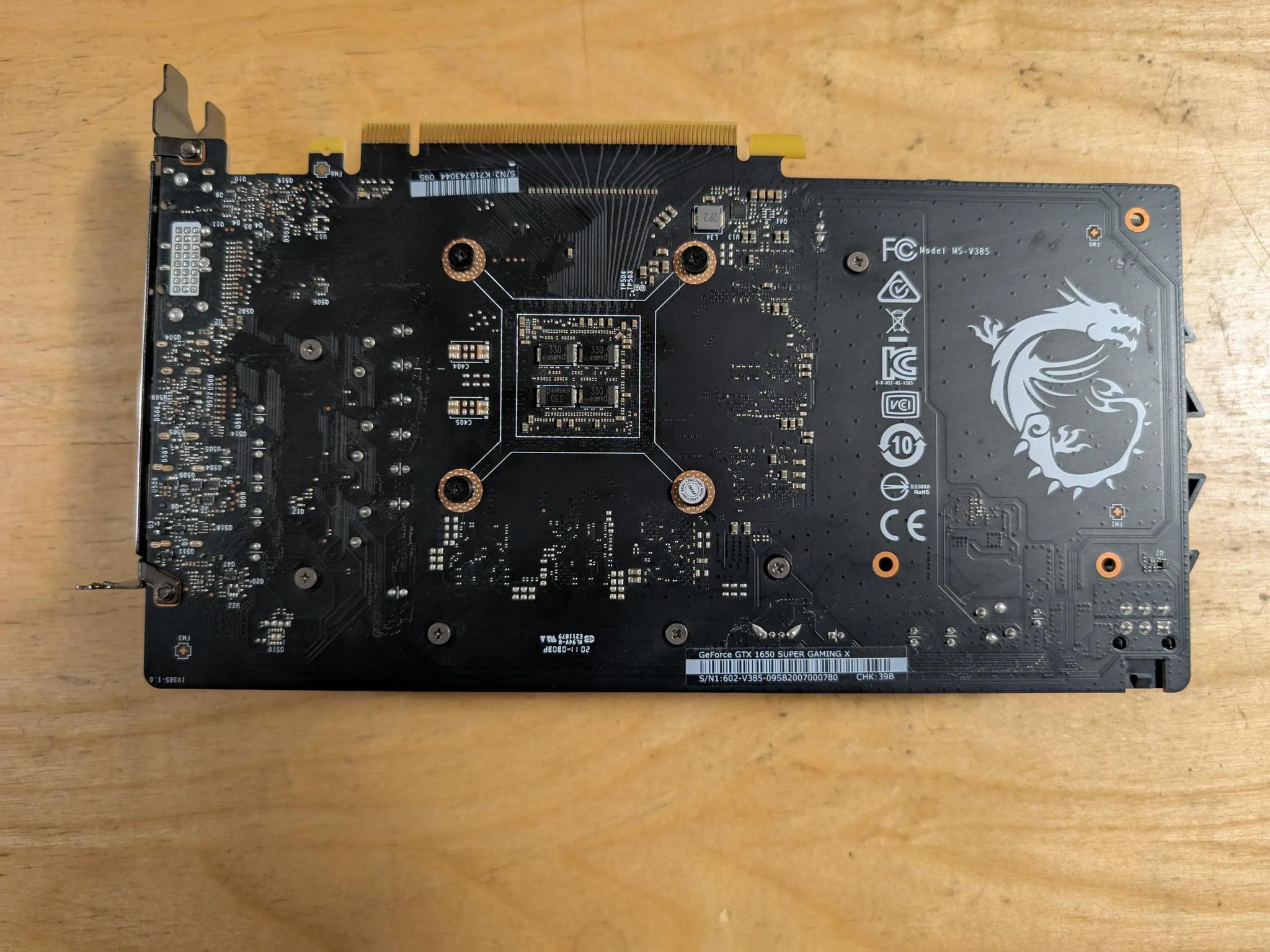 MSI Nvidia GTX 1650 Super 4GB