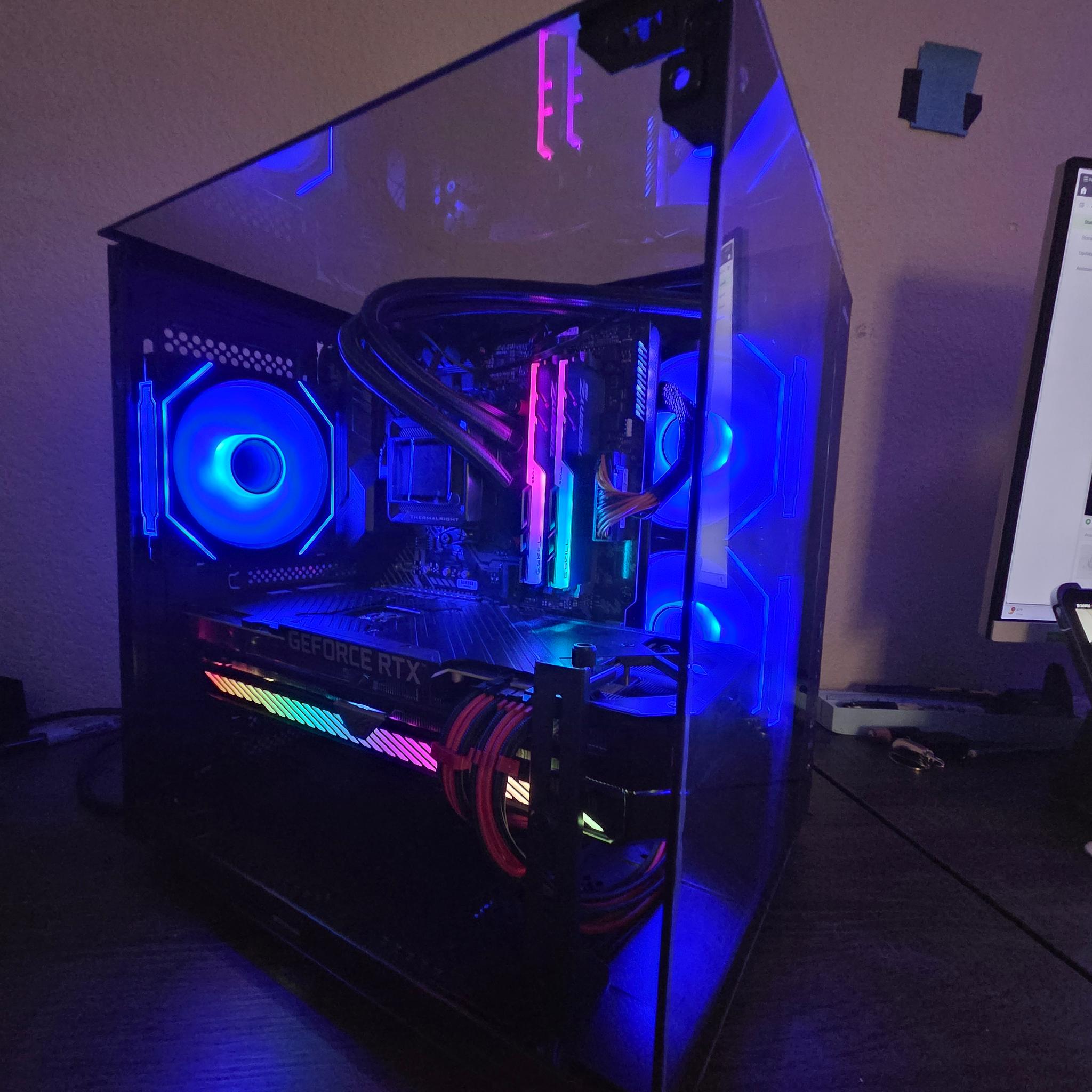 RGB gaming PC 3060TI ROG RYZEN 7 (Shadow)!