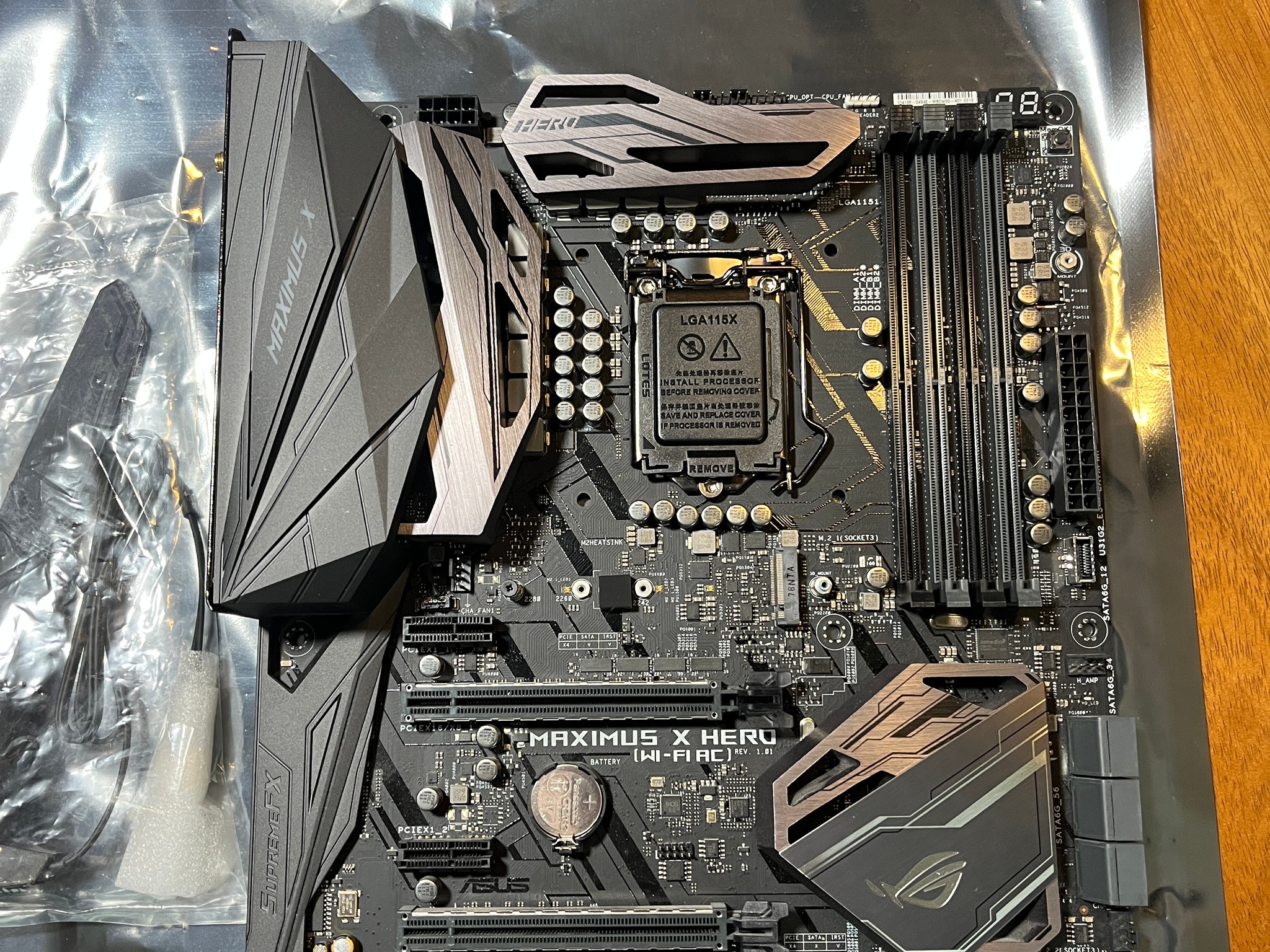 Asus ROG Maximus X Hero Wi-Fi AC LGA 1151 ATX Intel Z370 DDR4 Motherboard