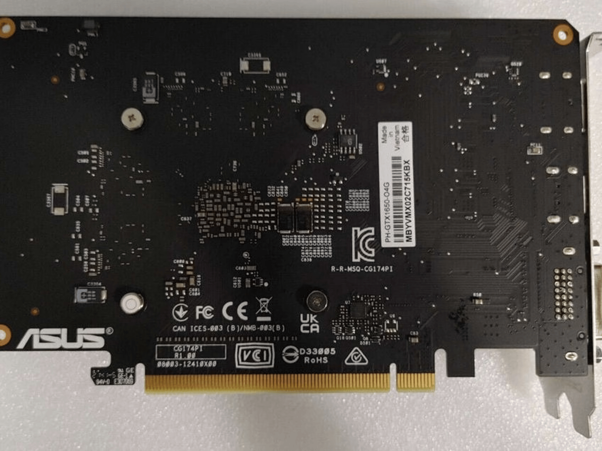 Asus GTX 1650 4GB OC