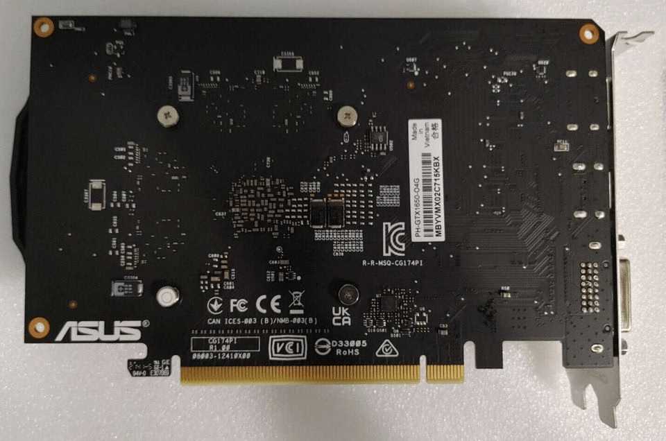 Asus GTX 1650 4GB OC